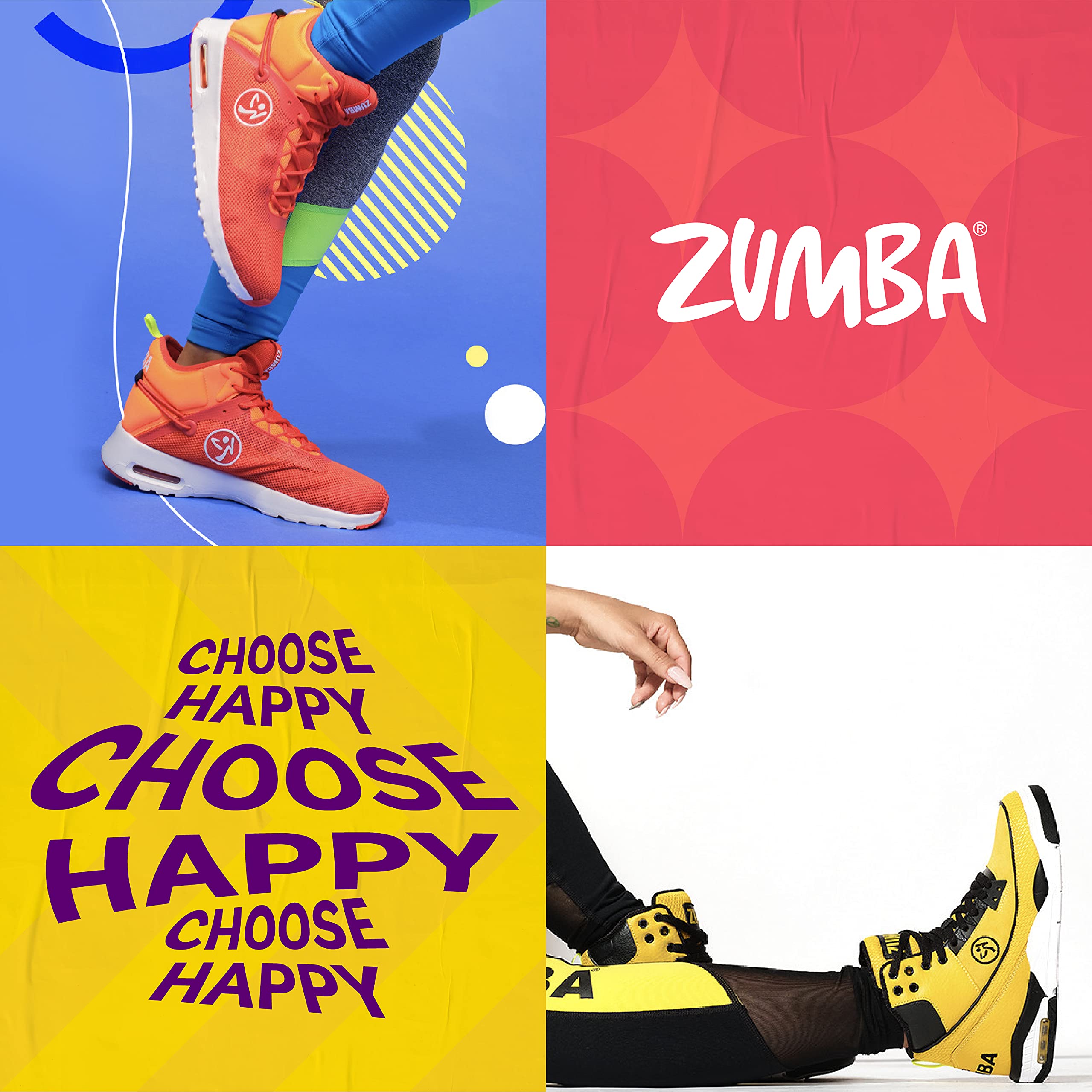 ZUMBA Women's Air Boost Sneakers - Lightweight Low-Top Dance Shoes for Zumba, Aerobics & Fitness - Breathable Mesh & Cushioned Support for All-Day Comfort