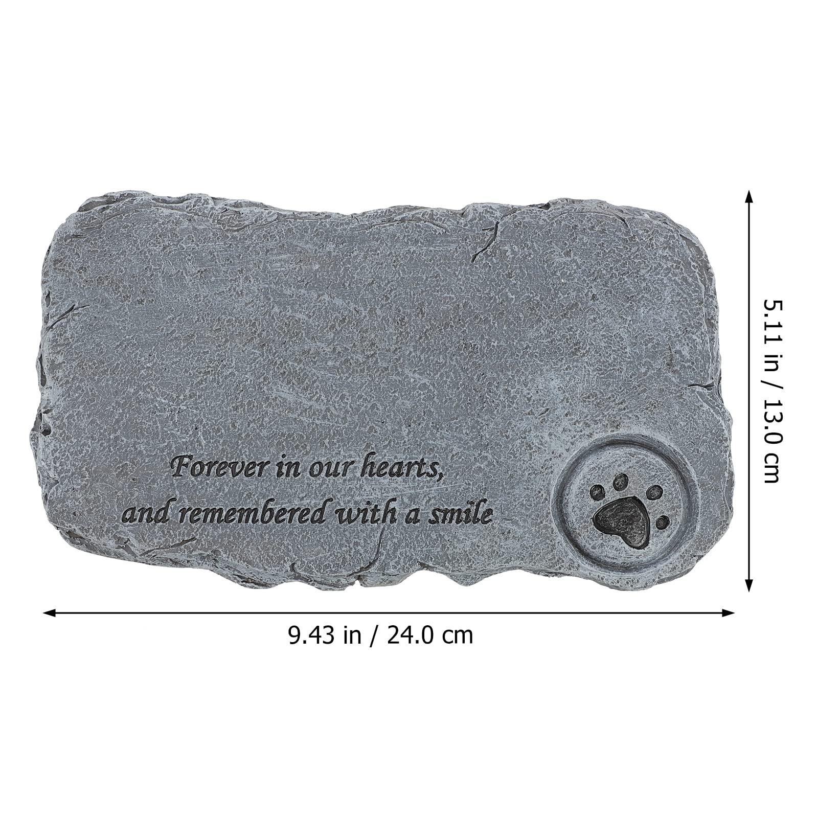 LIOOBO Pet Grave Marker - Resin Tombstone with Candlestick for Dogs & Cats - Memorial for Parks & Gardens