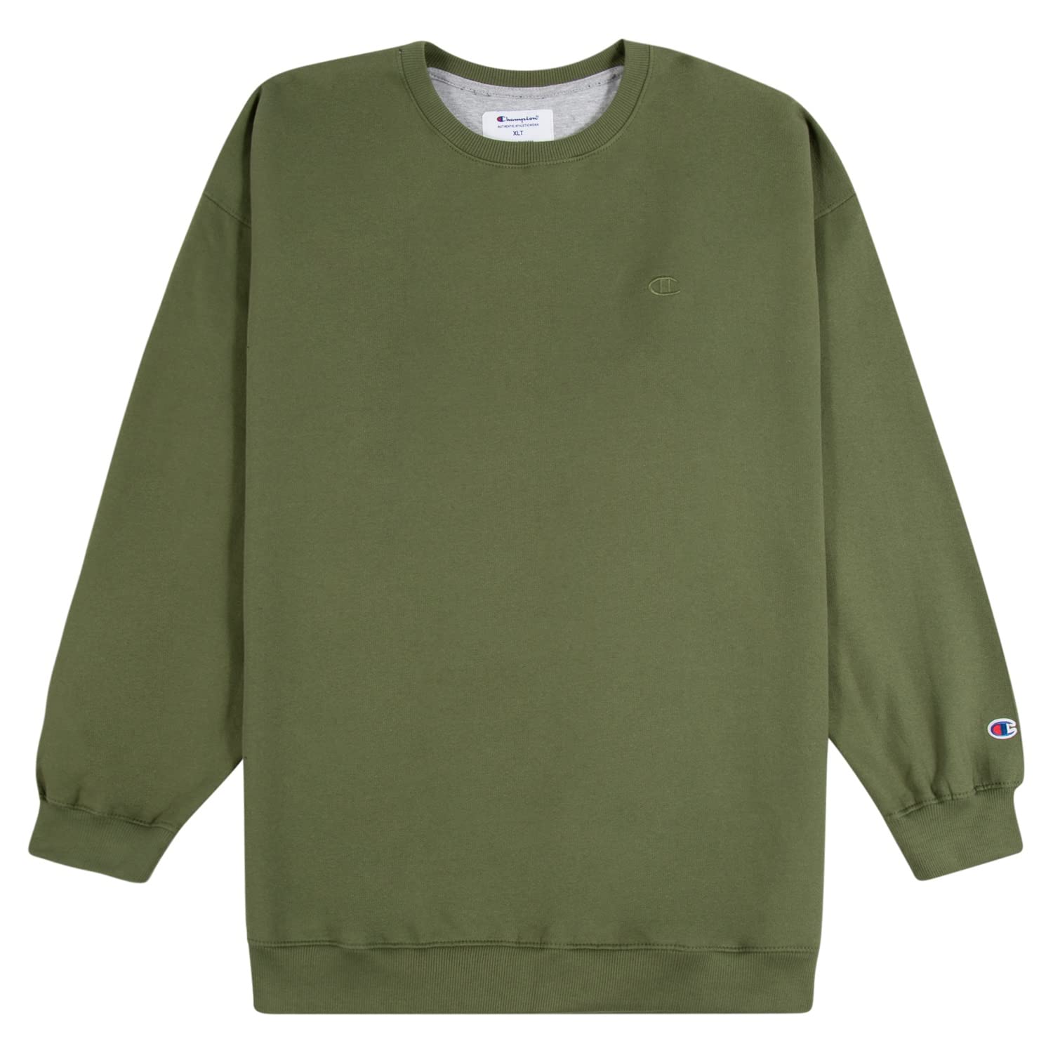 Champion Big and Tall Men's Crewneck Sweatshirt - Comfortable Oversized Pullover Hoodie for Casual Wear, Gym & Lounge