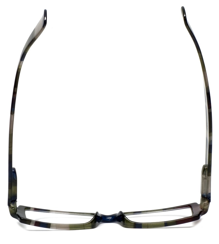 Calabria 763 Retro Rectangular Reading Glasses for Men & Women - Trendy Designer Readers with Matching Soft Case - Perfect for Reading, Office Work, and Fashion Accessories