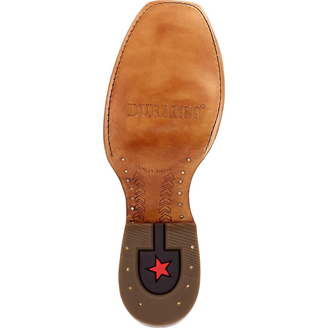 PRCA Collection Premium Shrunken Bullhide Western Boots for Men - Nicotine & Burnt Sienna Color | Durable Cowboy Boots for Rodeo, Country Dancing & Western Fashion