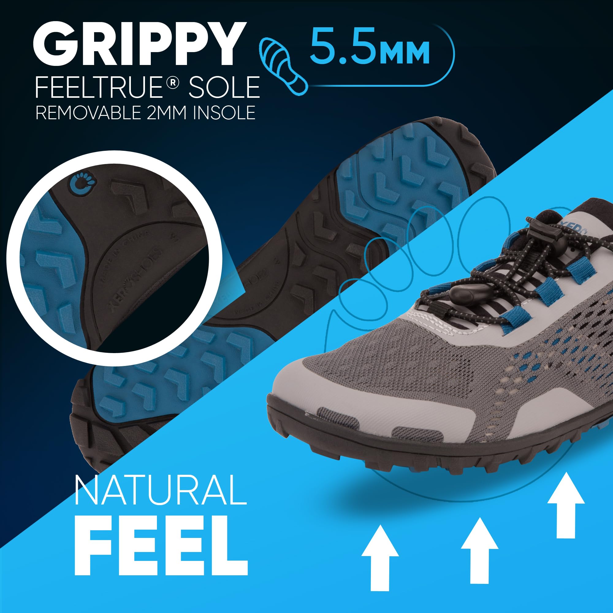Xero Shoes Barefoot Water Shoes for Women - Aqua X Sport Minimalist Water Shoes with Wide Toe Box & Zero Drop Heel | Beach, Hiking, Running, Swimming, Yoga & Outdoor Activities