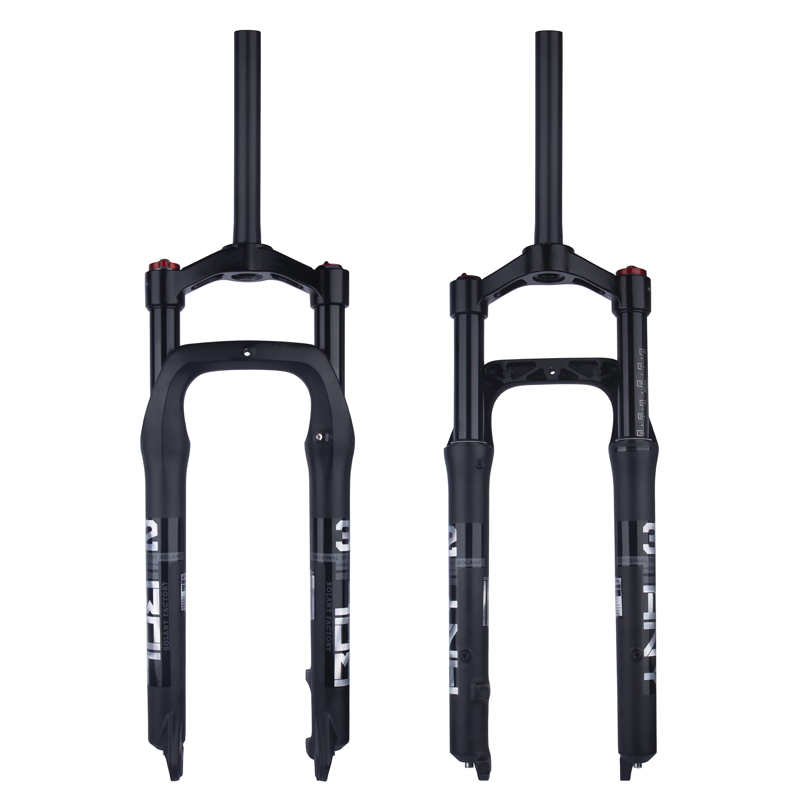 BOLANY 26 Inch Aluminum Alloy Air Suspension Fat Bike Fork for 4.0