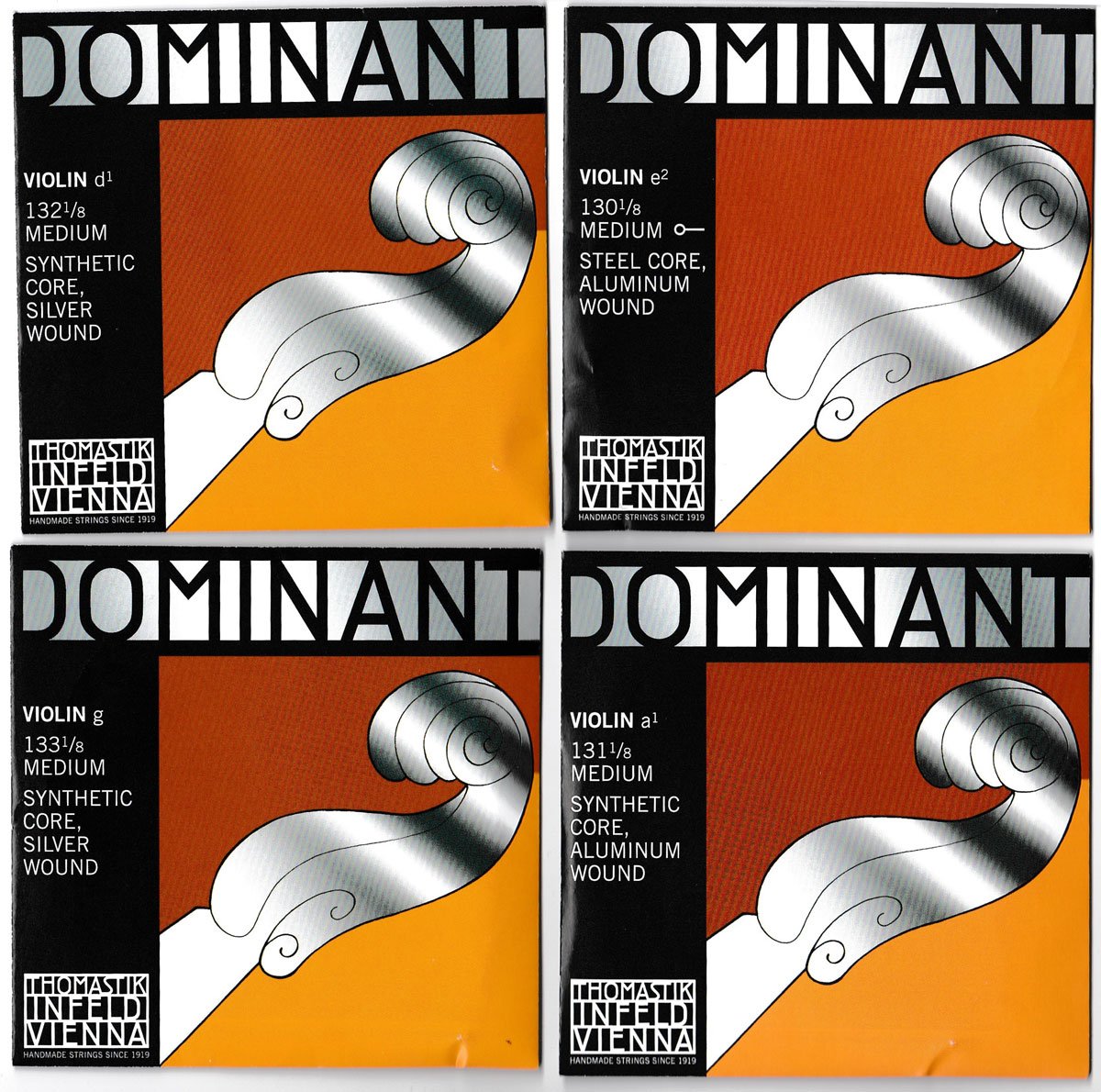 Thomastik 135 Violin Strings - 135MS1/8 Size for 1/8 Violin | Professional Quality Strings for Students & Beginners | Perfect for Practice, Performances & Orchestra Use