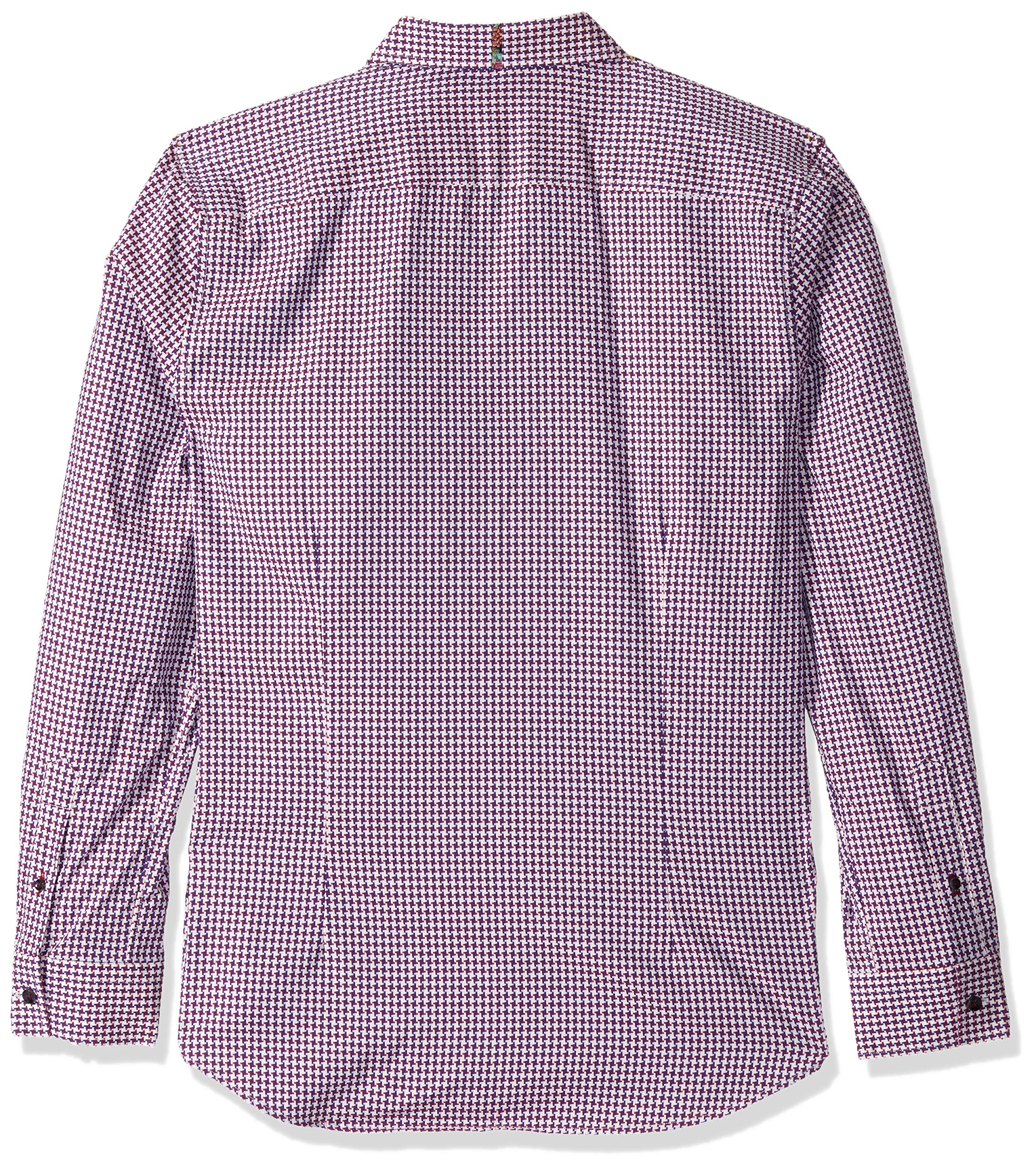 Robert Graham Men's Miller Long Sleeve Woven Shirt | Premium Casual Button-Up for Work & Date Nights | Comfortable & Stylish Business Casual Attire