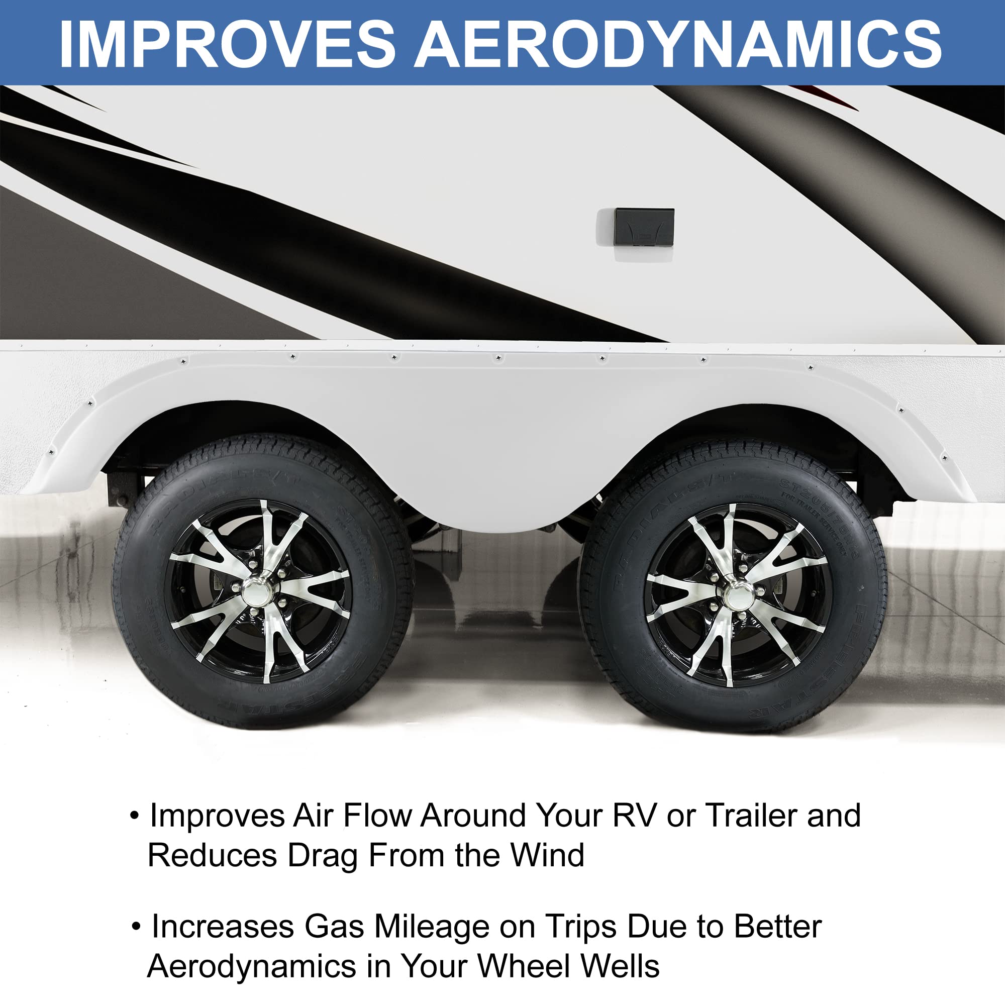 RecPro RV Tandem Fender Skirt – 78