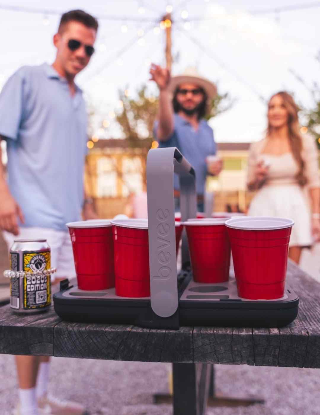 **Foldable Reusable Drink Carrier for Coffee & Takeout - Holds up to 12 Hot/Cold Cups | Portable & Durable for Uber Eats, DoorDash Delivery | Comfort Handle, Secure Holder | Perfect for Cafes, Offices & Road Trips (Grey)**