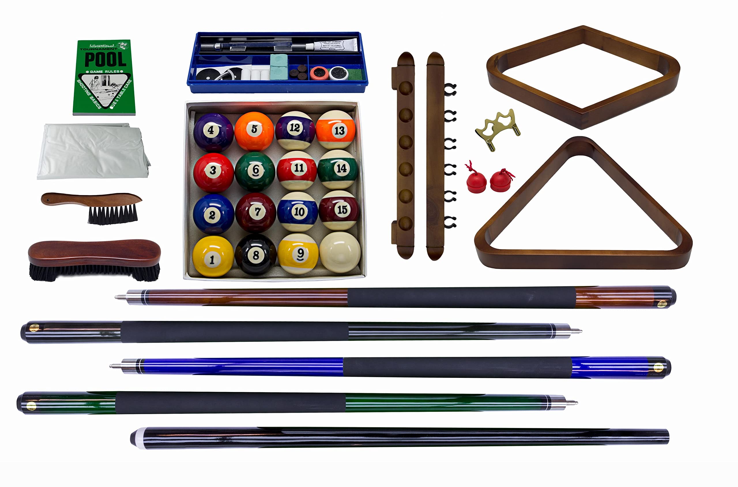 Empire USA Plank & Hide - Classic Billiard Play Kit | Premium Pool Table Game Set for Home & Bar | Perfect for Game Nights & Entertainment