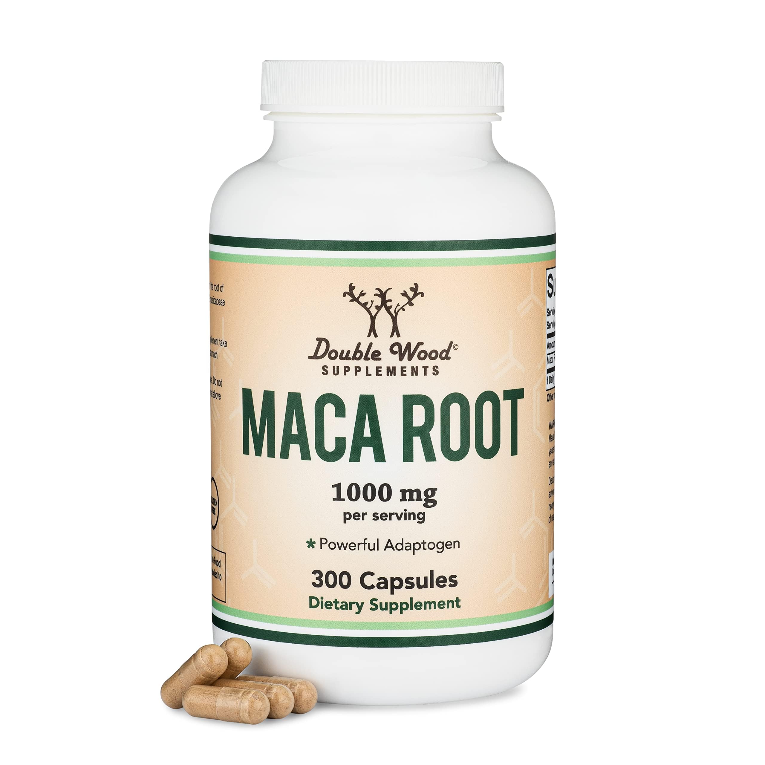 Premium Peruvian Maca Root Capsules 300 Count - 1000mg per Serving (Black, Red, Yellow Maca Powder) for Energy, Performance & Motivation - Natural Supplement for Women & Men - Boost Stamina for Workouts, Focus & Daily Activities
