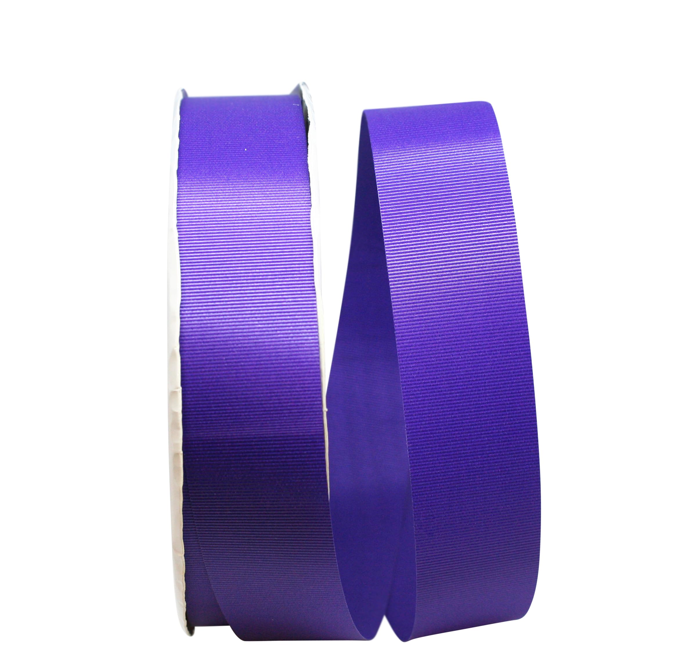 Reliant 1.5 Inch x 100 Yards Grosgrain Allure Ribbon - Premium Purple Craft Ribbon for Gift Wrapping, DIY Projects & Hair Bows
