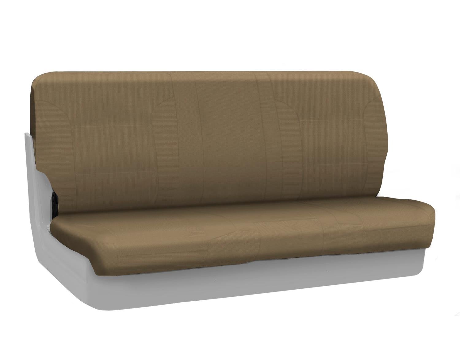 Custom Fit Chevrolet Front Bench Seat Cover - Polycotton Drill Material (Cashmere Color) | Durable Protection for Truck & SUV Seats | Perfect for Daily Commute, Road Trips & Outdoor Adventures