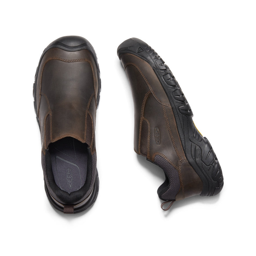 Men's Targhee III Wide Slip On Waterproof Hiking Shoes - Dark Earth/Mulch | Outdoor Trekking & Casual Walking Shoes for Men