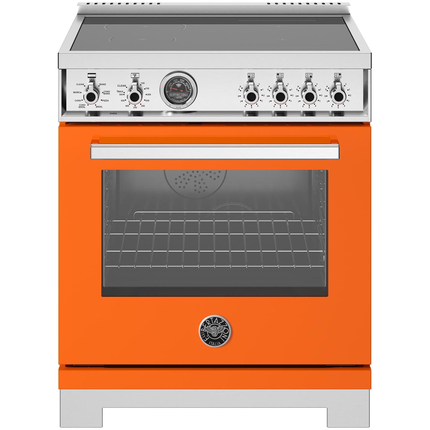 Bertazzoni PRO304IFEPART 30-Inch Freestanding Induction Range - Professional Grade Stainless Steel Cooktop for Modern Kitchens | Perfect for Home Chefs & Gourmet Cooking
