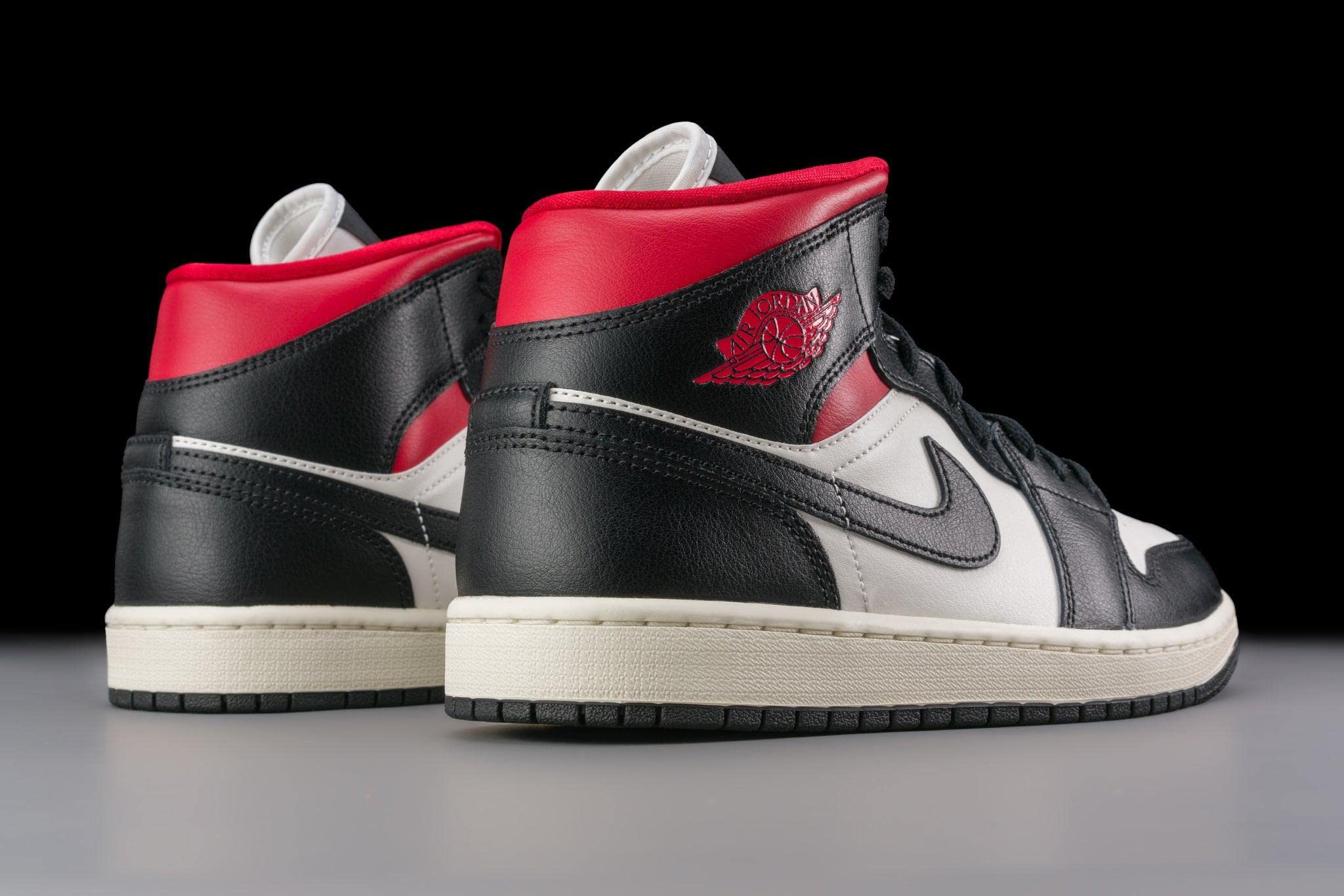 Jordan Women's WMNS Air 1 Mid Sneakers BQ6472-061 - Red Sail - Size 10W - Perfect for Casual Wear, Street Fashion & Basketball Enthusiasts