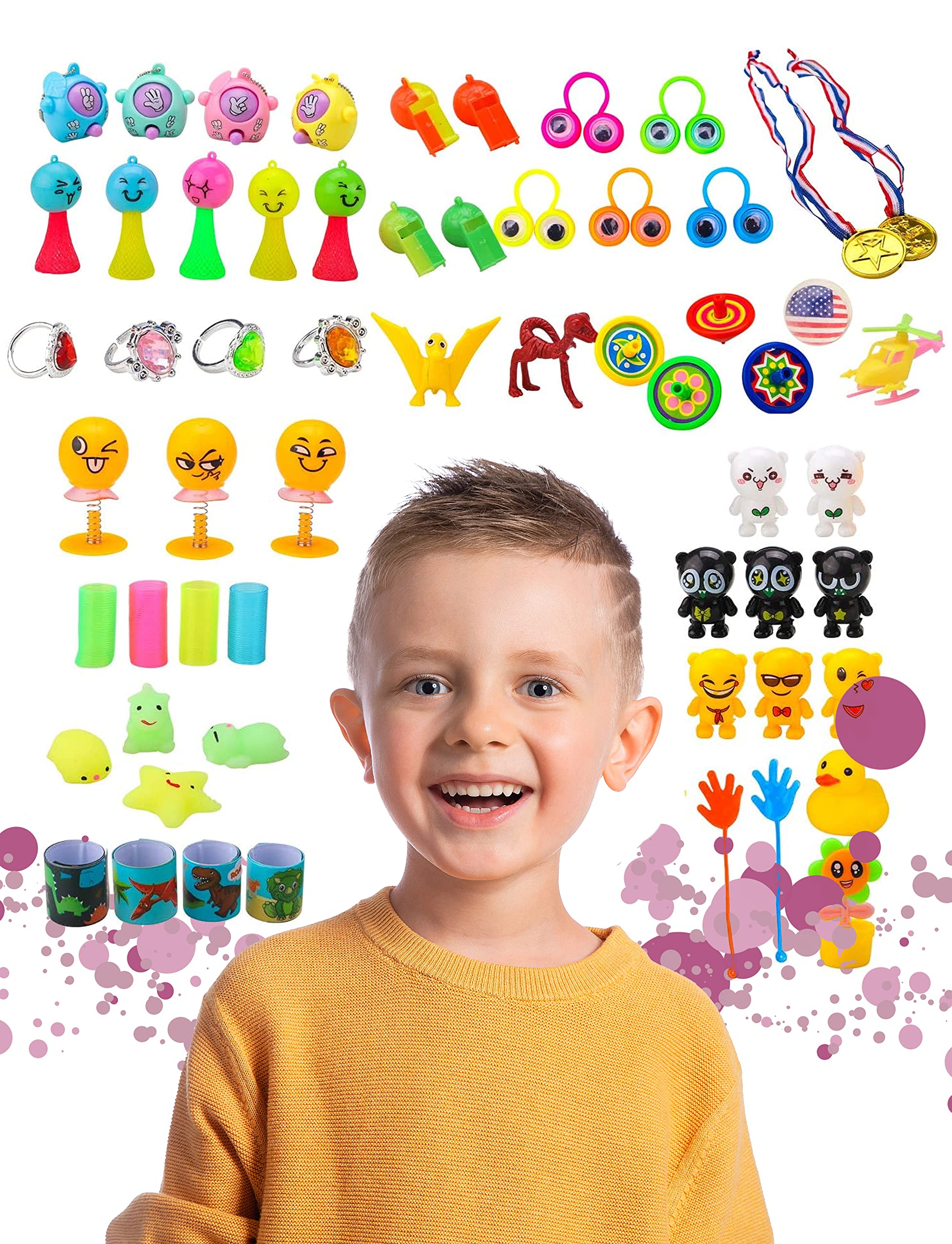 48-Piece Colorful Easter Eggs with Surprise Toys Inside - Perfect for Kids' Easter Basket Fillers, Egg Hunts & Party Favors