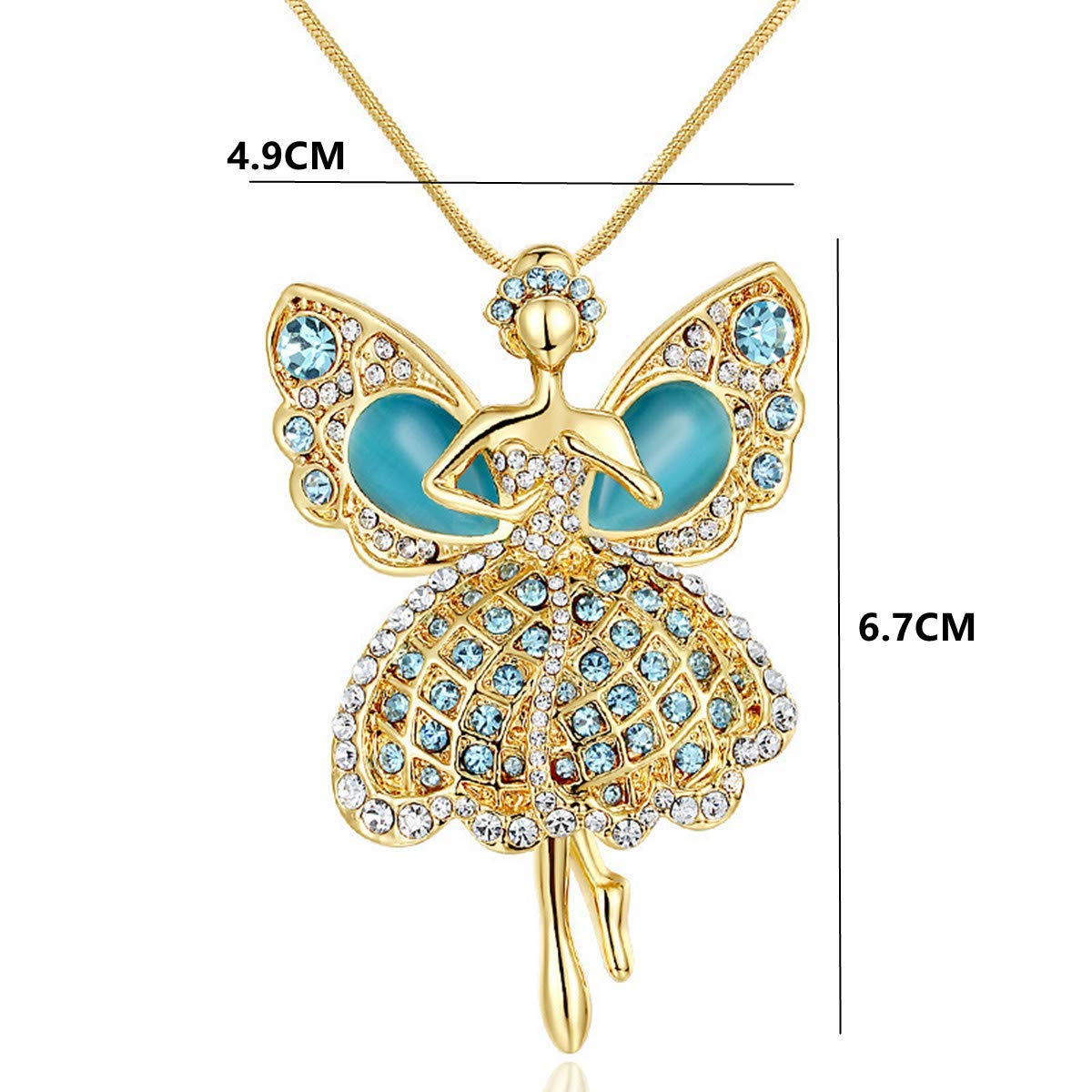 Jiamin Angel Car Charm - Guardian Angel Rearview Mirror Hanging for Travel Protection & Safe Driving | Car Accessories for Women, Gift Ideas & Spiritual Decor