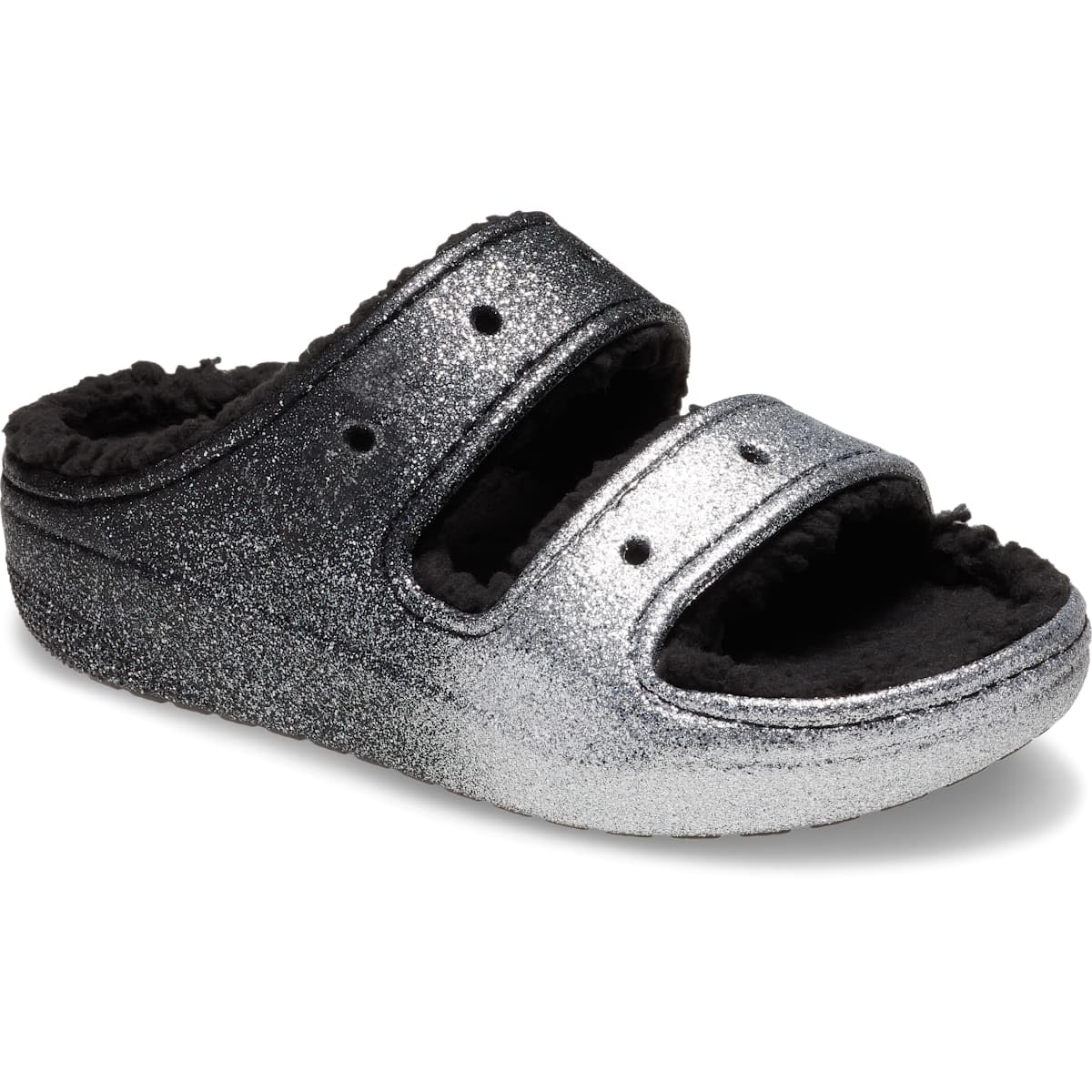 Crocs Unisex-Adult Classic Cozzzy Platform Sandals - Fuzzy Comfort Slides for Men & Women | Perfect for Indoor Lounging, Spa Days & Cozy Home Wear