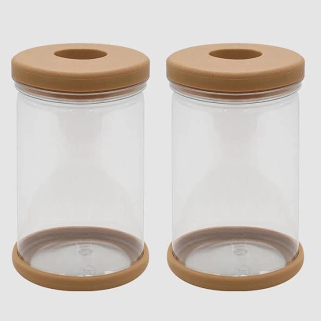2PCS Clear Semi Hydroponic Self-Watering Plant Pots - Transparent Plastic Planter for Succulents, Herbs, African Violets & Indoor Plants | Perfect for Home, Office Decor & Gardening Enthusiasts