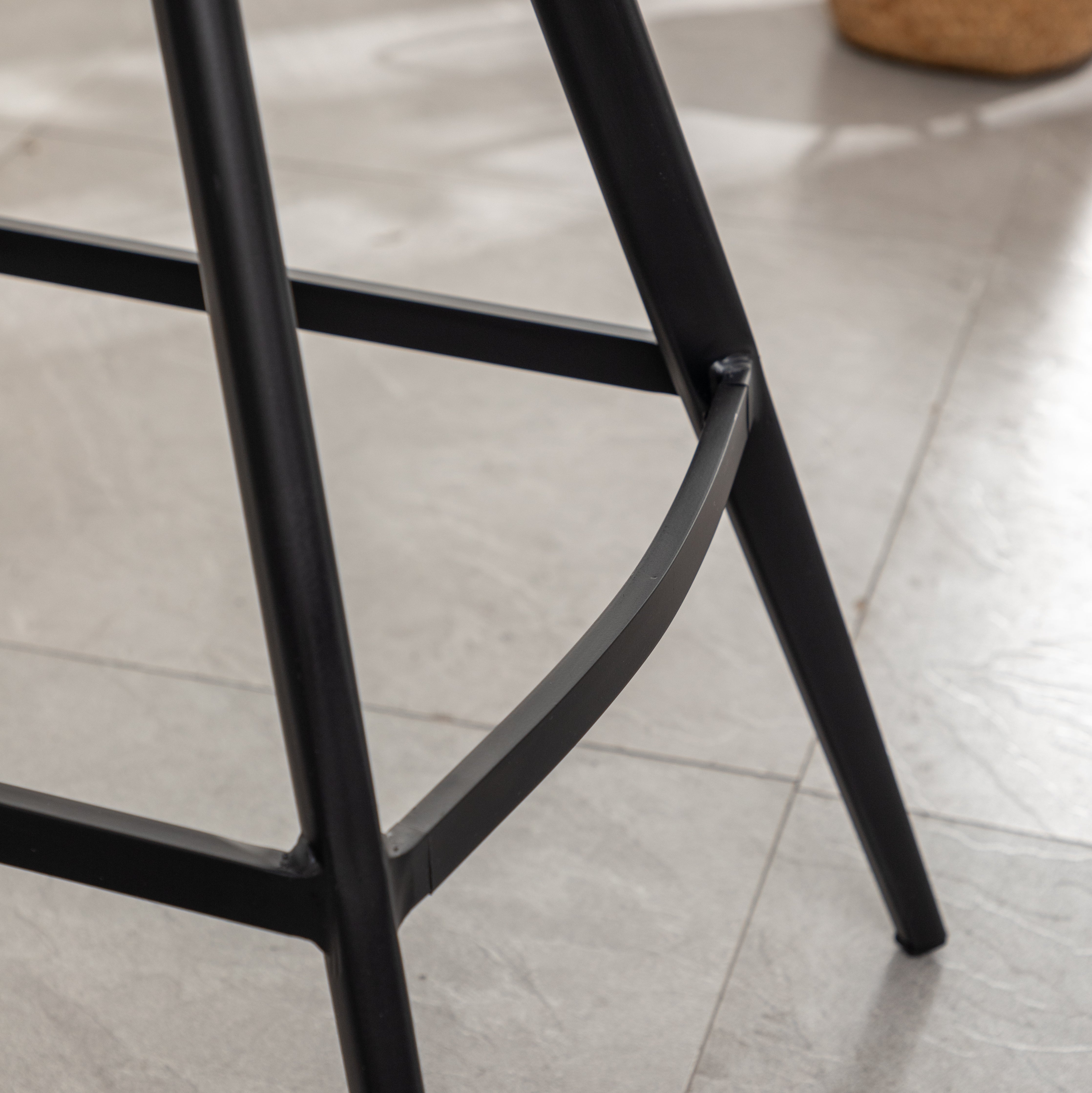Roundhill Furniture Porth Fabric Kitchen Barstools 28.25