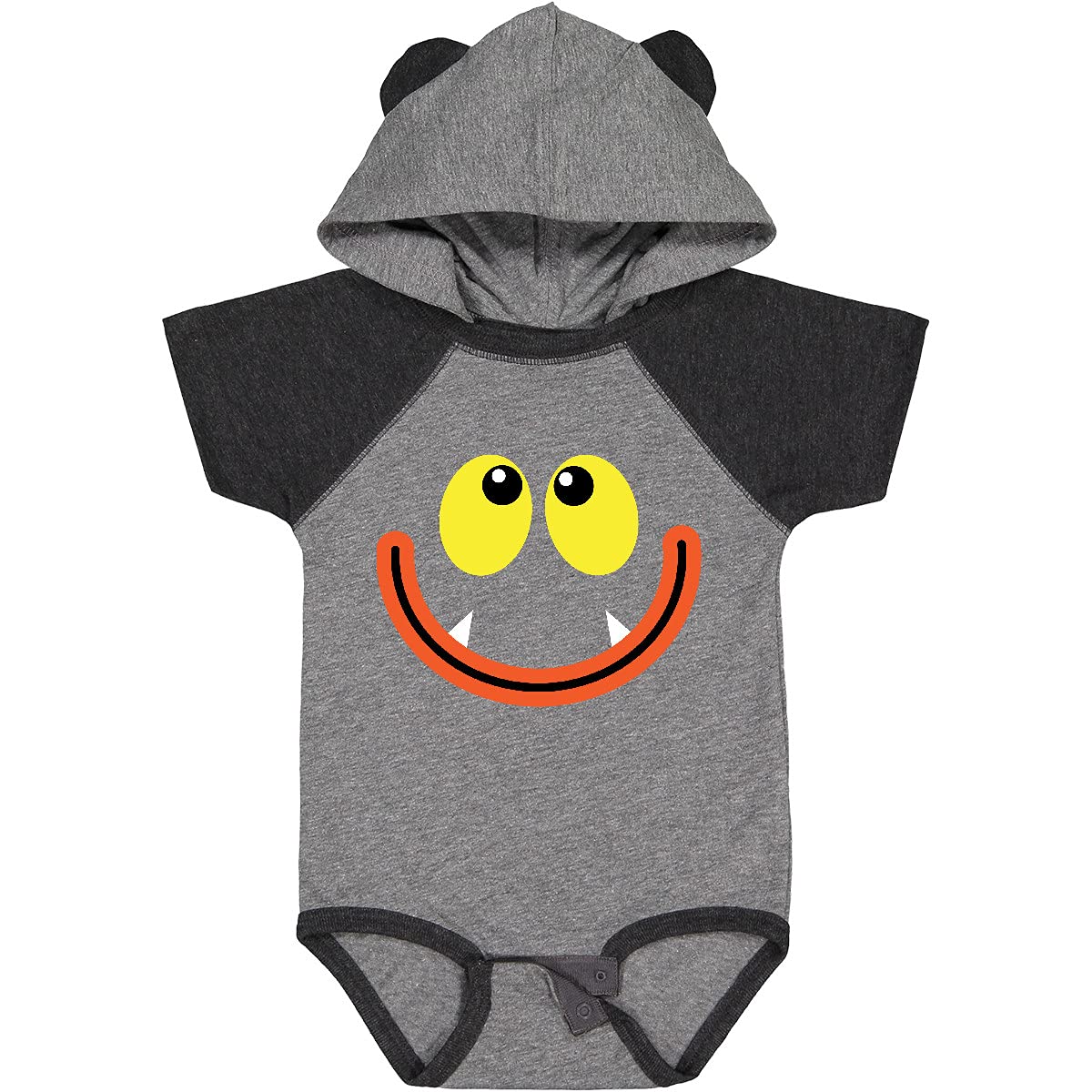 Inktastic Monster Face Baby Bodysuit - Cute & Soft Cotton Onesie for Infants & Toddlers - Perfect for Playtime, Daycare & Family Photos