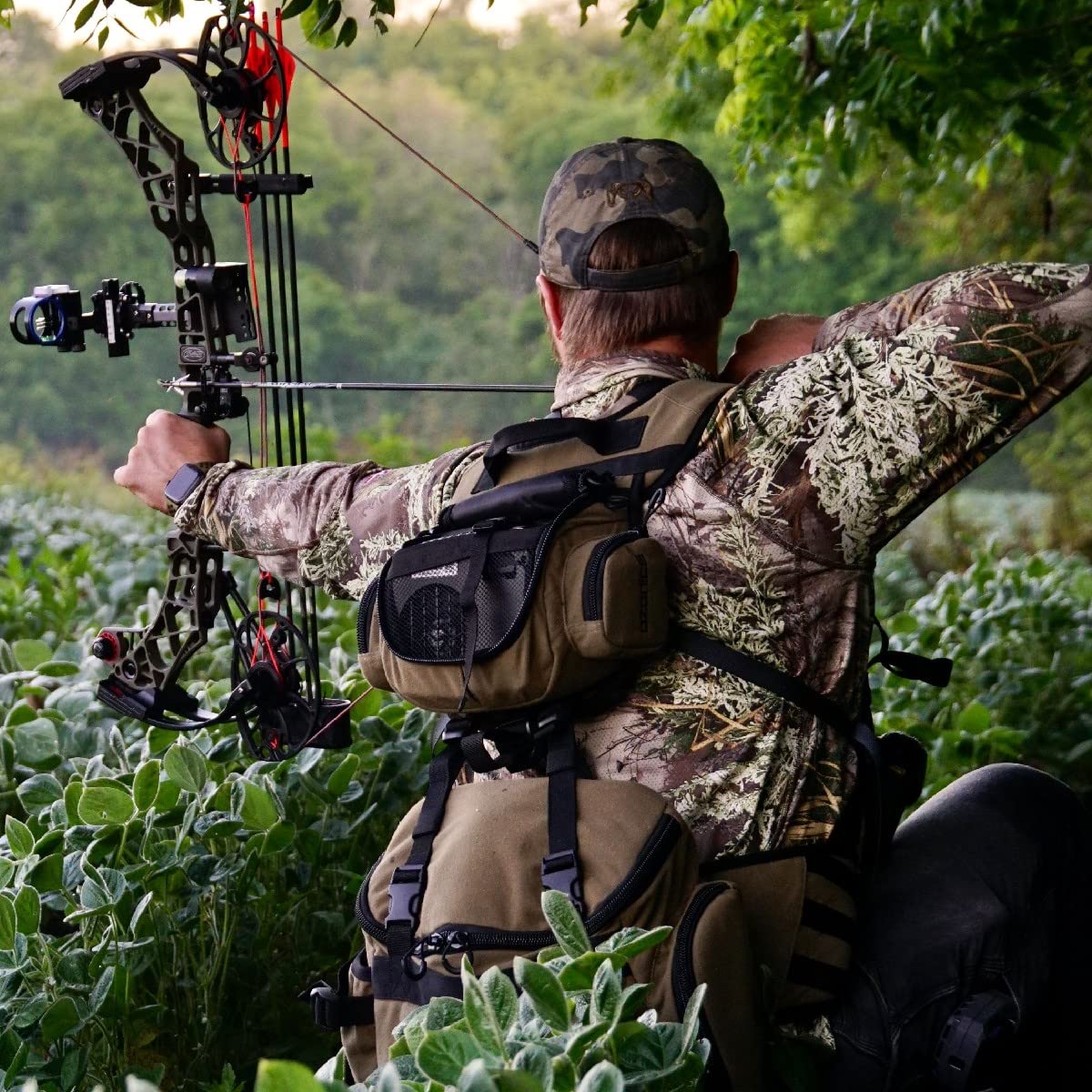 Ozonics Kinetic Pack - Modular Hunting Backpack with Quiet Soft-Touch Material, Padded Shoulders & Adjustable Straps - 1300 cu in Storage, Zippered Pockets & Compression Straps - Perfect for Deer Hunting, Turkey Hunting & Outdoor Adventures