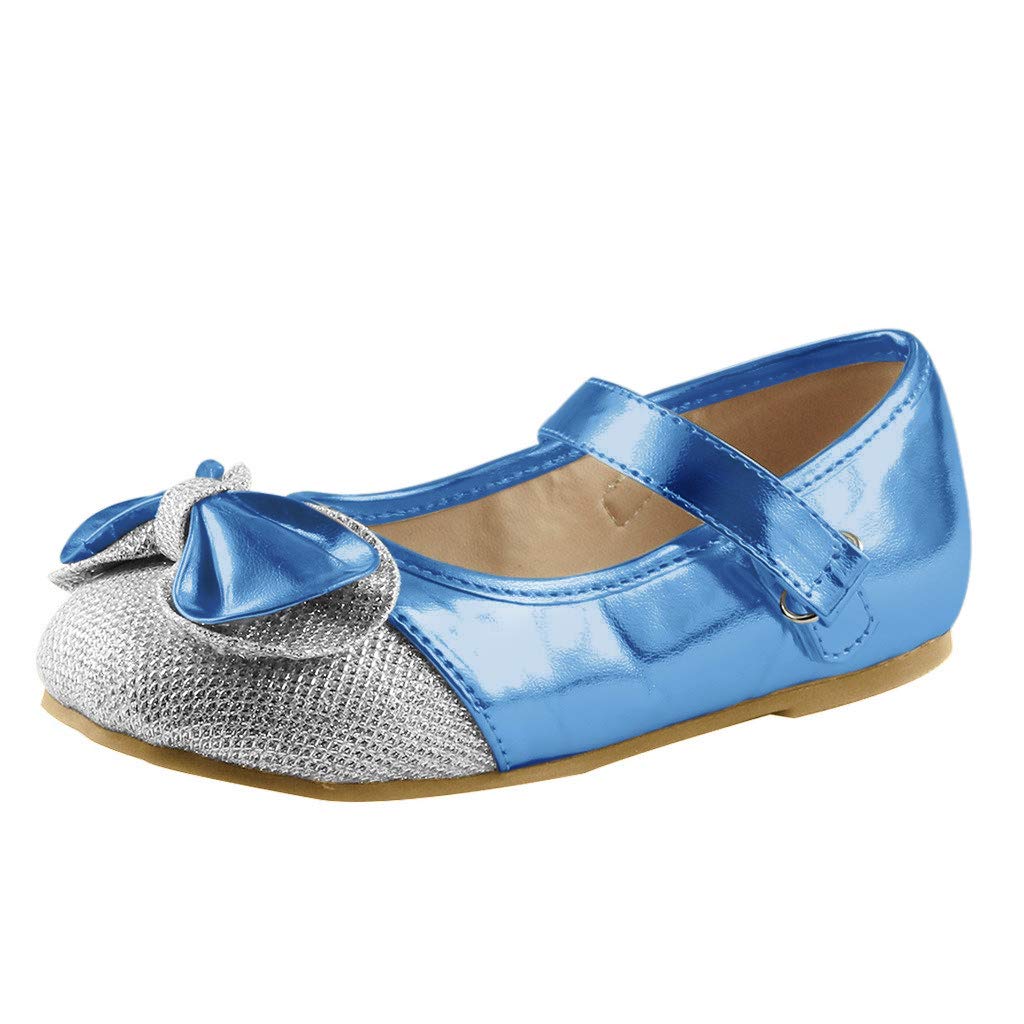 The Doll Maker Gold Sparkle Mary Jane Shoes - Elegant Glitter Flats for Women & Girls | Perfect for Weddings, Parties, and Special Occasions