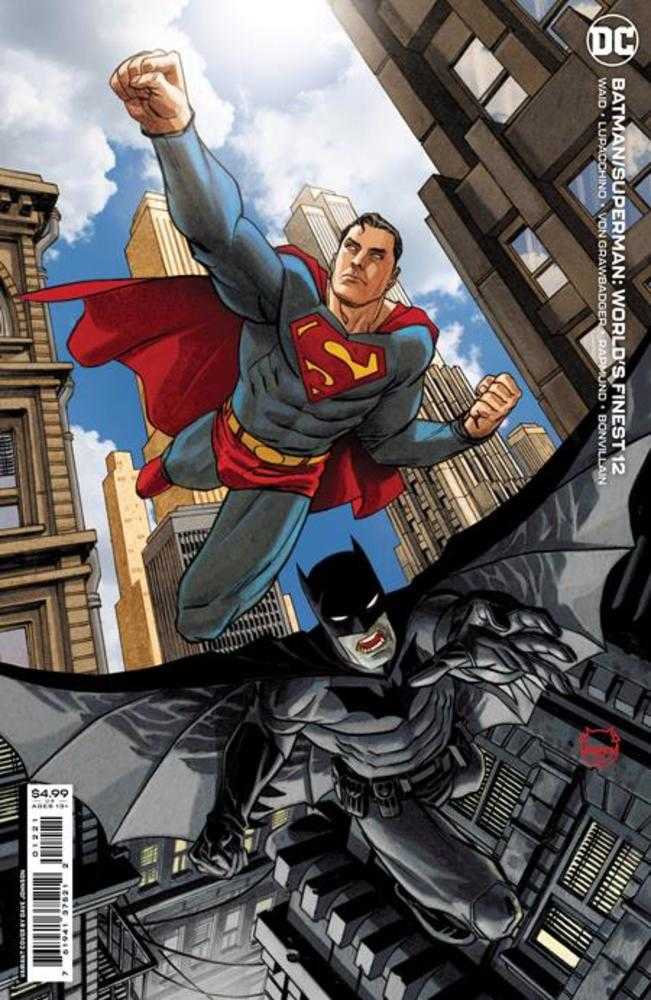 Batman Superman Worlds Finest #12 Cover B Dave Johnson Variant - Premium Card Stock Comic Book for Collectors & DC Fans - Perfect for Display, Gifts & Comic Conventions