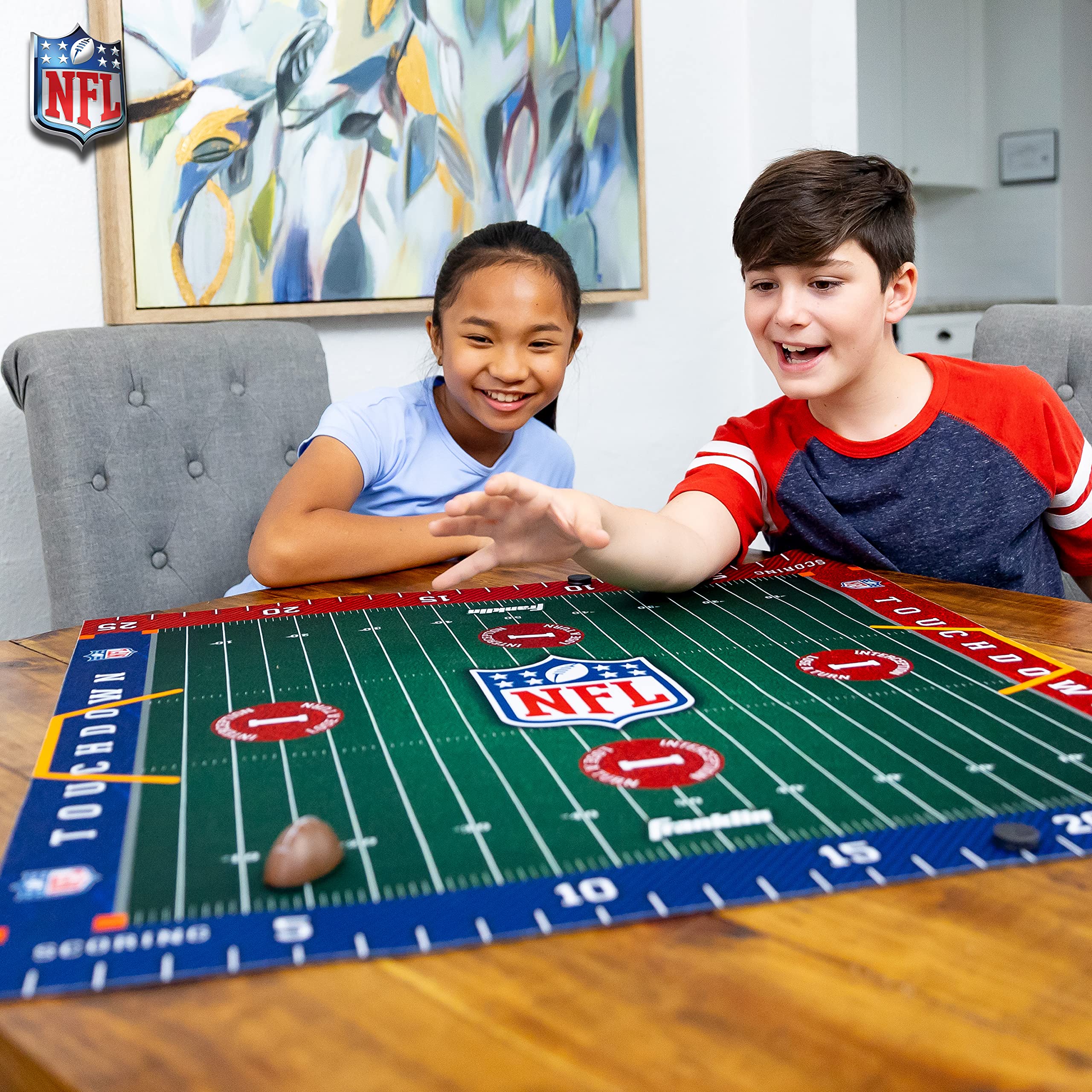 Franklin Sports NFL Football Slide Table-Top Game - Classic Paper Football Game for Kids & Adults - Fun Family Game Night & Office Desk Entertainment
