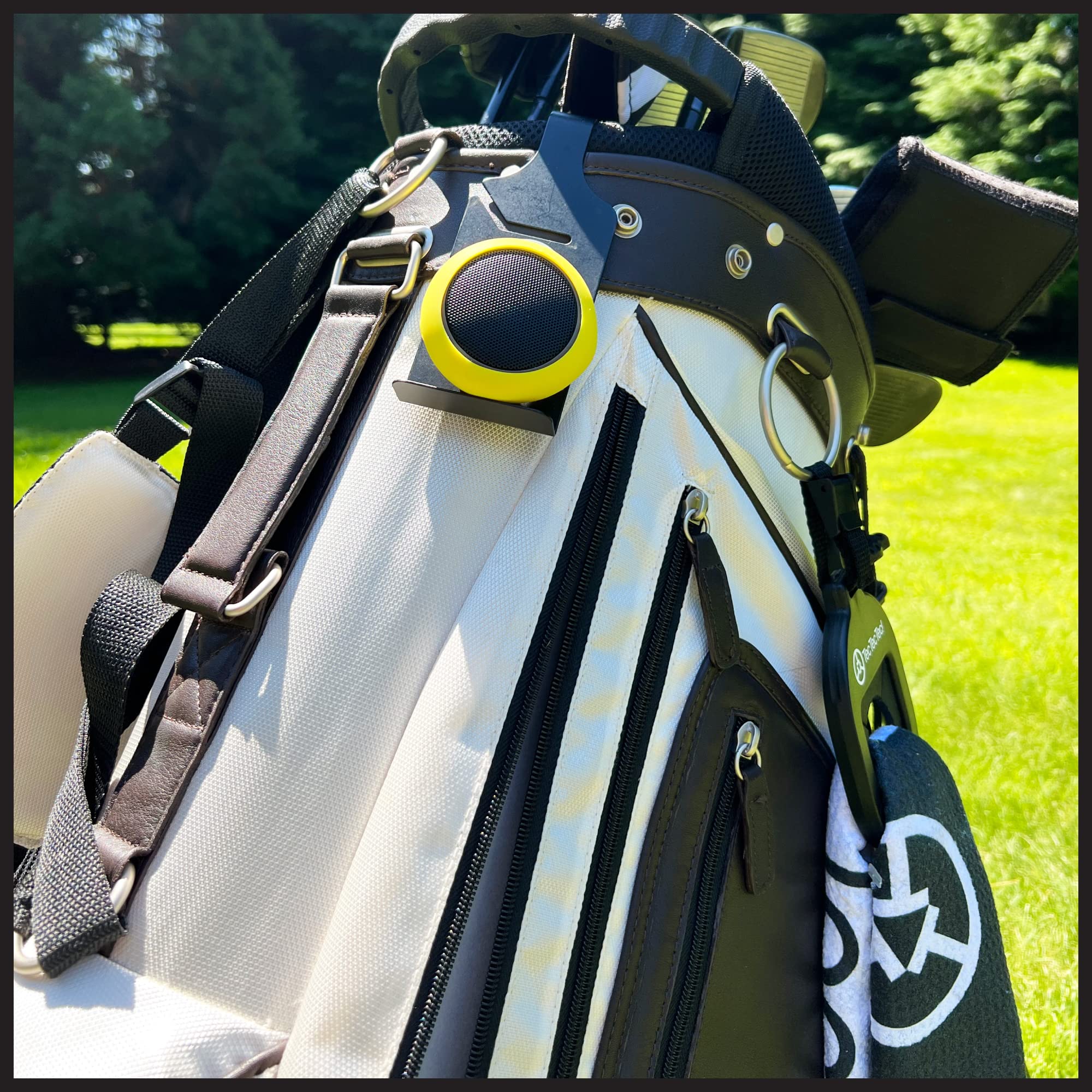 TecTecTec TEAM8 S Golf GPS Bluetooth Speaker - Smart Audible GPS Rangefinder & Wireless Speaker for Golfers - Perfect for On-Course Distance Measurement & Music Playback