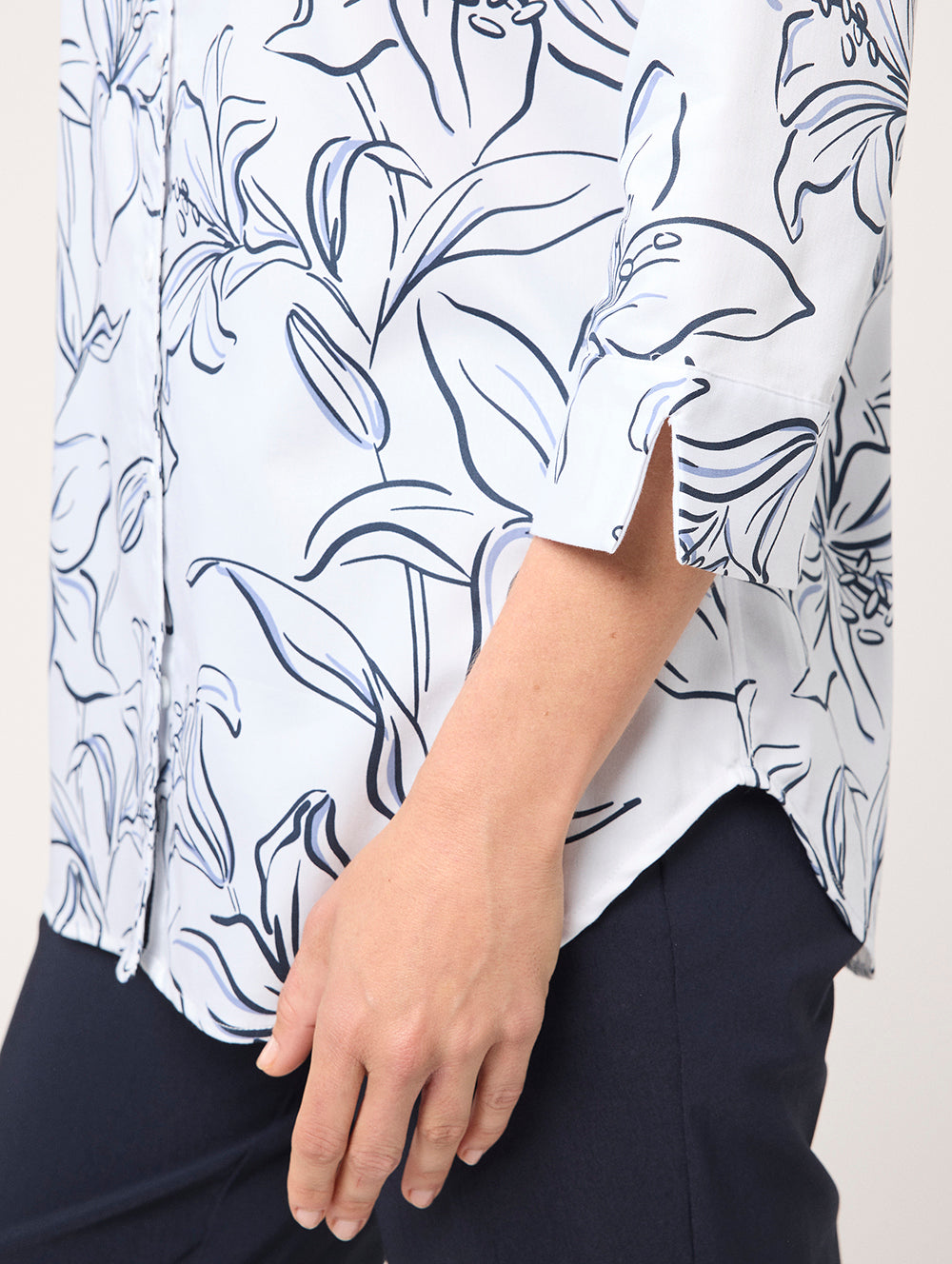 Lilium Women's 3/4 Sleeve Blouse - Stylish Casual Tops for Work, Office & Everyday Wear | Comfortable & Fashionable Shirt for Spring & Summer Outfits