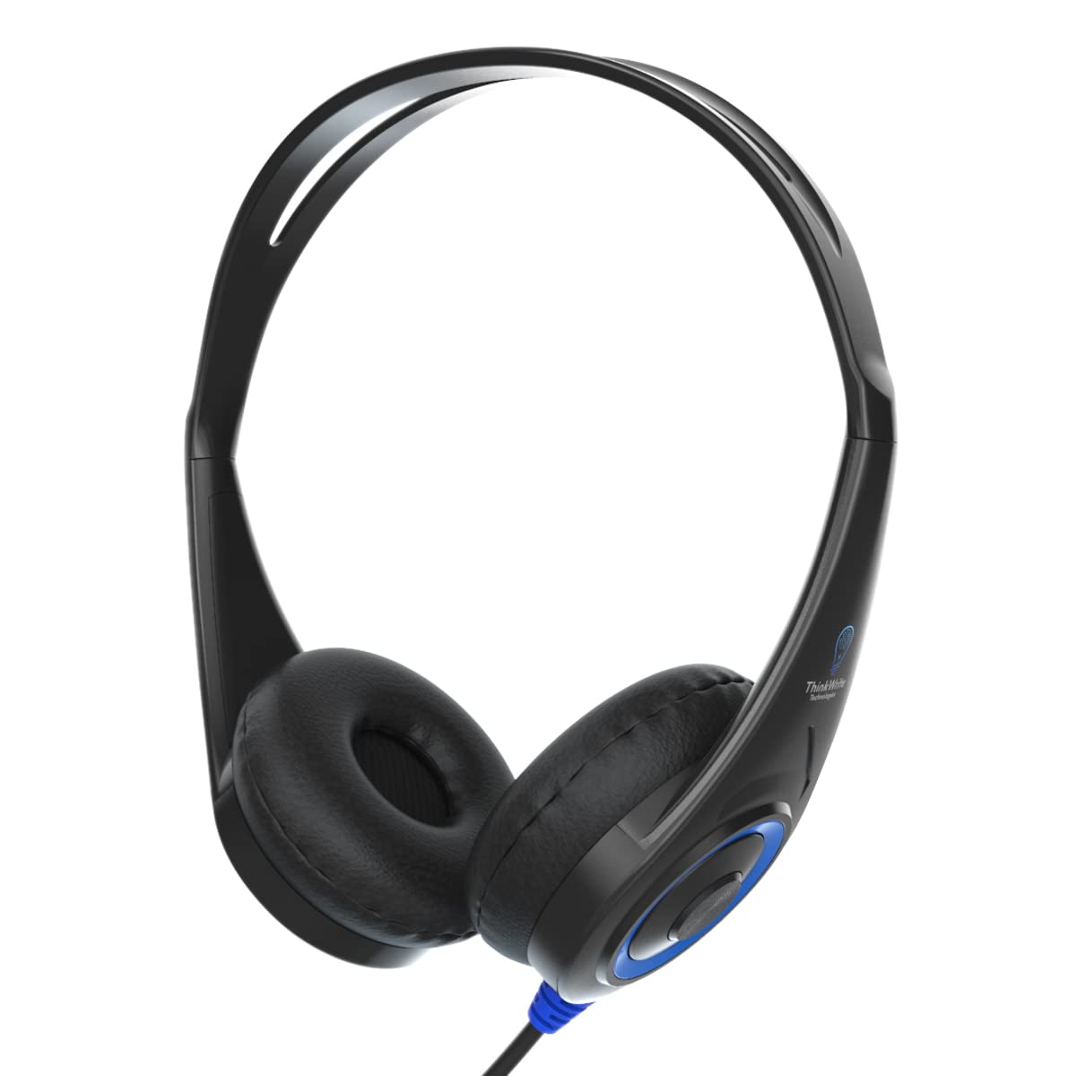 ThinkWrite Technologies TW50 Ultra Light Stereo On-Ear Headphones - 20 Pack Noise Reducing Headset with 3.5mm Jack for Office, School, Gym & Travel - Premium Sound Quality & Comfortable Design