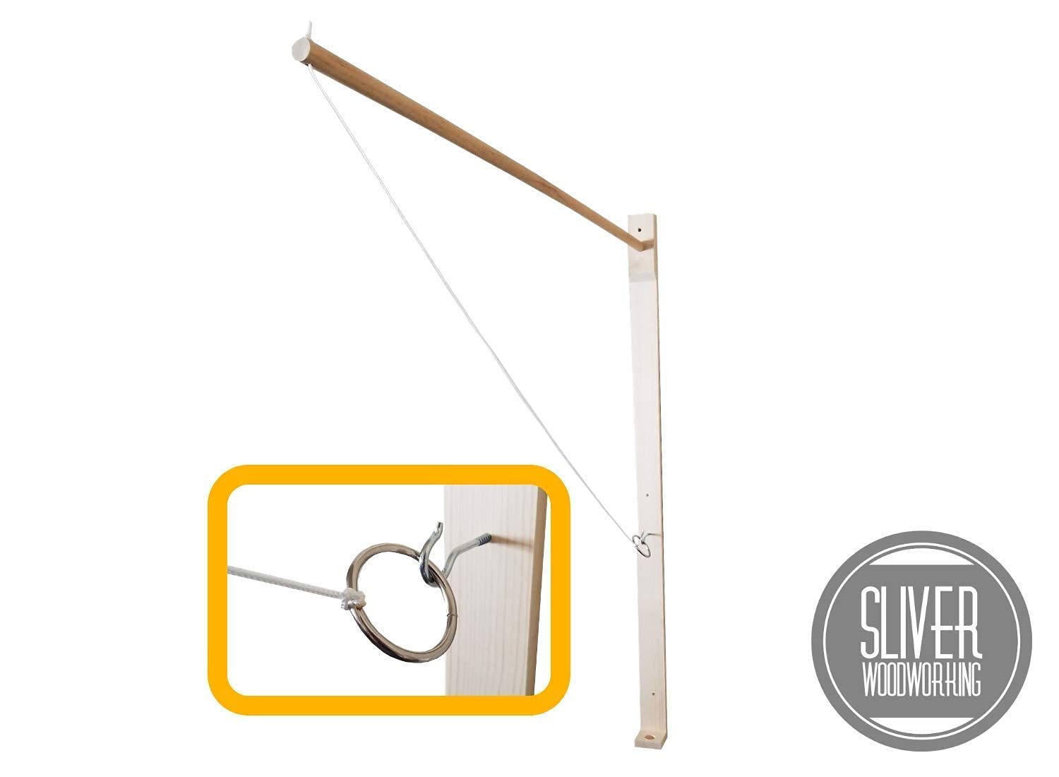 Ring Swing Hook Game - Indoor & Outdoor Ring Toss Game for Kids & Adults, Fun Yard Party Activity for Family Gatherings & Backyard Play