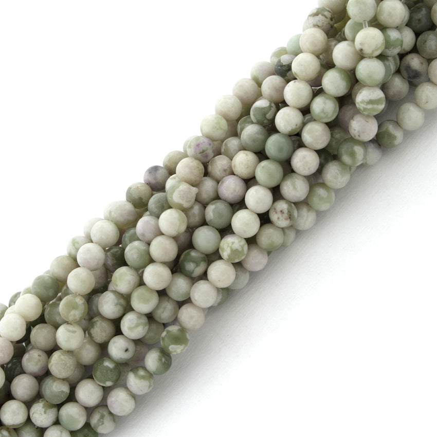 4mm Plain Round Peace Jasper Gemstone Beads for Jewelry Making - DIY Bracelets, Necklaces & Healing Crystal Crafts