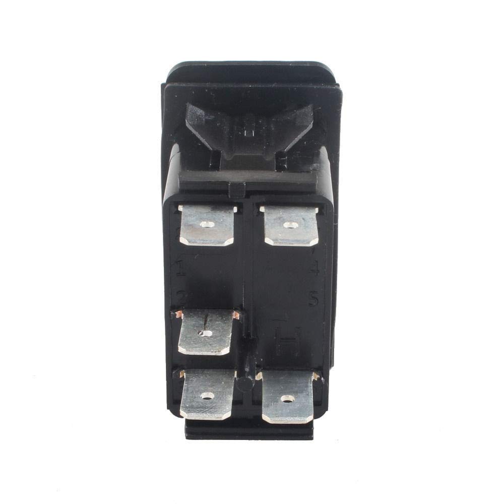 12V 20A Carling Rocker Switch with Blue LED - Universal Automotive Fog Light Switch for Trucks, Boats, RVs - Durable Off-Road & Marine Electrical Accessories (XY01)