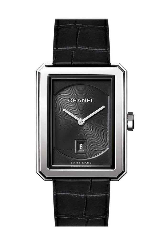 CHANEL Boy Friend Black Guilloche Dial Ladies Watch H4884 - Luxury Women's Wristwatch for Formal Events & Special Occasions