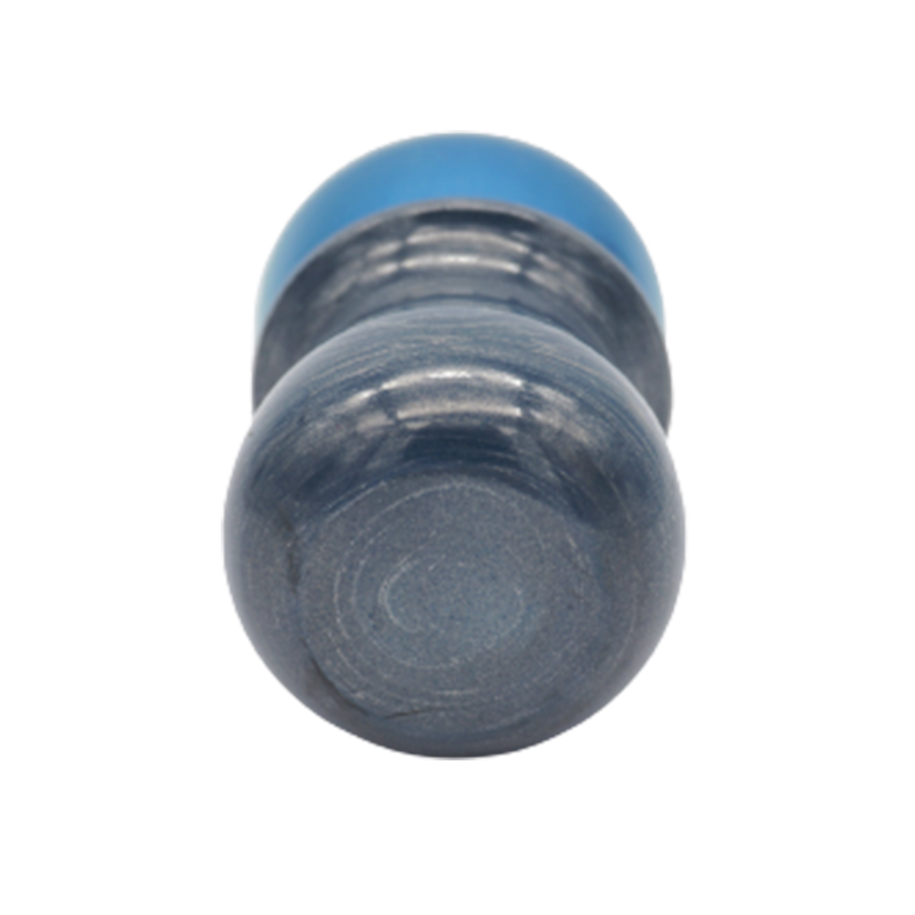 Premium Blue Bronze & Aluminum Handcrafted Shaving Brush Handle - Fits 28mm & 30mm Knots - Perfect for Wet Shaving & Grooming Gifts for Men