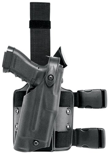 Safariland 6304 ALS Tactical Leg Holster for Pistols - Black STX - Adjustable Drop Leg Platform for Law Enforcement, Military & Outdoor Shooting