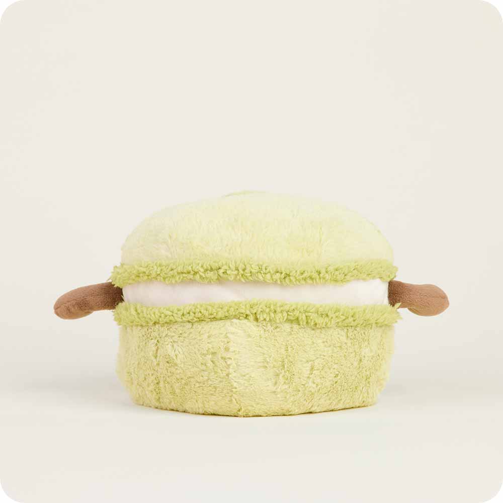 Green Macaron Warmies - Microwaveable Heating Pad for Stress Relief & Pain Relief - Perfect for Home, Office & Travel Use