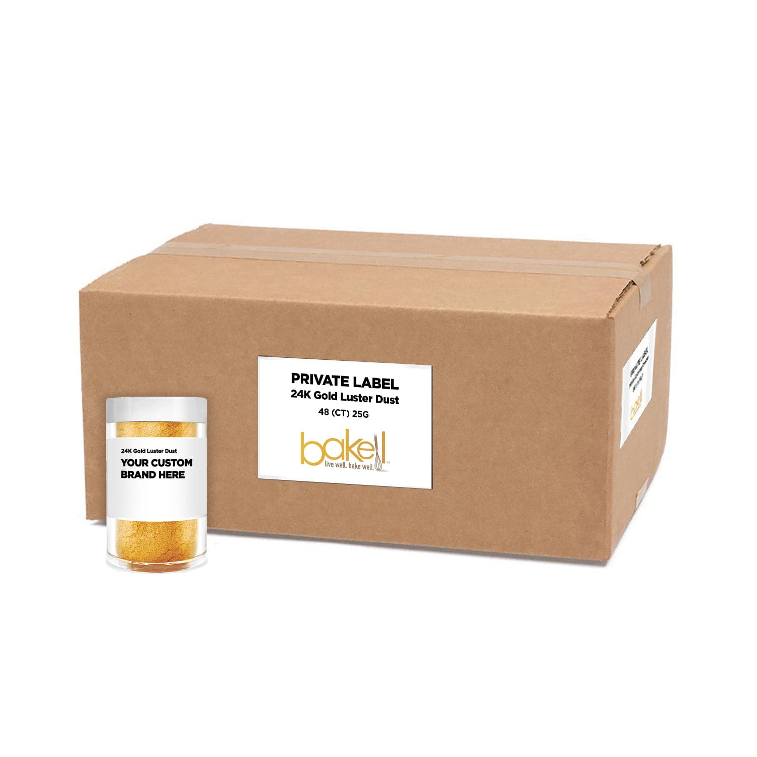 24K Gold Luster Dust for Baking & Cake Decorating - Edible Food Grade Sparkle Powder - Perfect for Cakes, Cupcakes, Cookies & Desserts