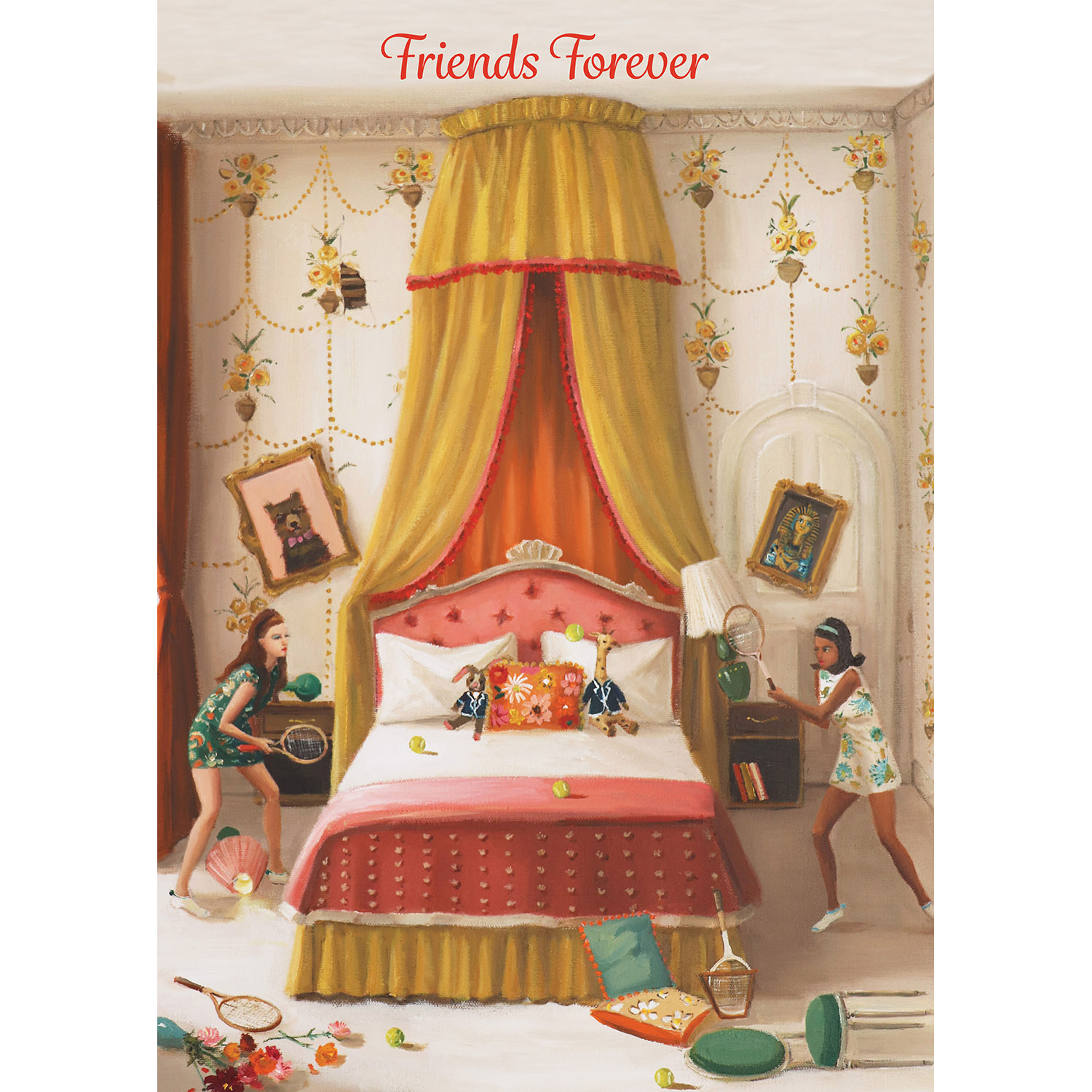 Friends Forever Tennis Greeting Card - Thoughtful Gift for Tennis Lovers - Perfect for Birthdays, Anniversaries & Special Occasions