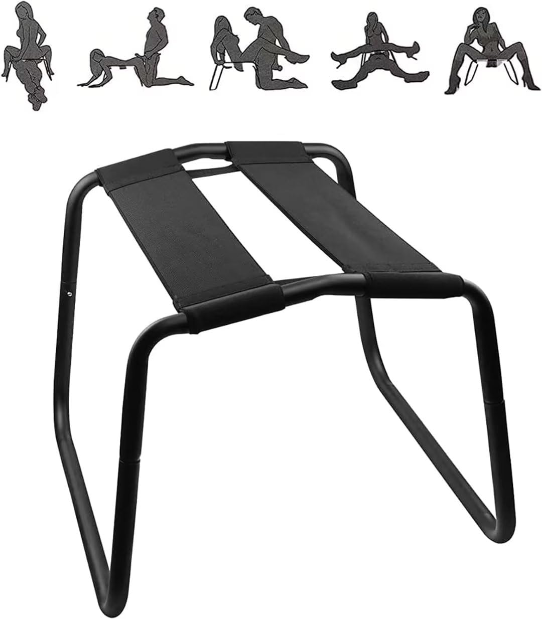 Tootyy Adjustable Folding Chair - Portable Position Assist Stool for Couples, Detachable & Elastic Furniture - Supports 300 lbs - Perfect for Bedroom, Bathroom & Small Spaces - YZ111