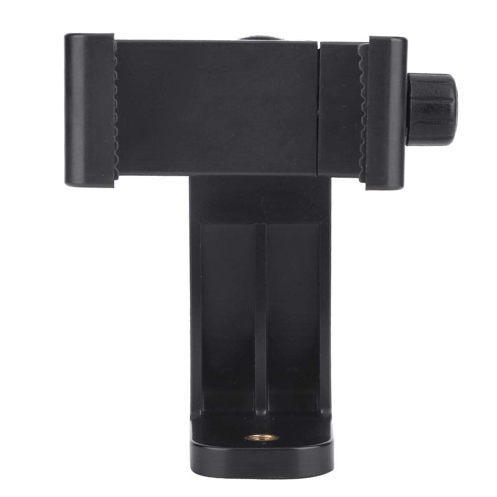 Qiilu Universal 360° Rotating Phone Clip Tripod Mount - Adjustable Phone Holder Adapter for iPhone, Samsung & Smartphones - Perfect for Vlogging, Live Streaming & Video Calls