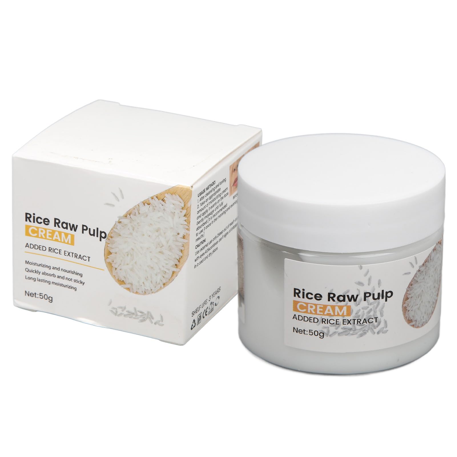 Rice Repair Face Cream 1.8oz - Deep Nourishing Moisturizer for Skin Elasticity & Hydration - Day/Night Use