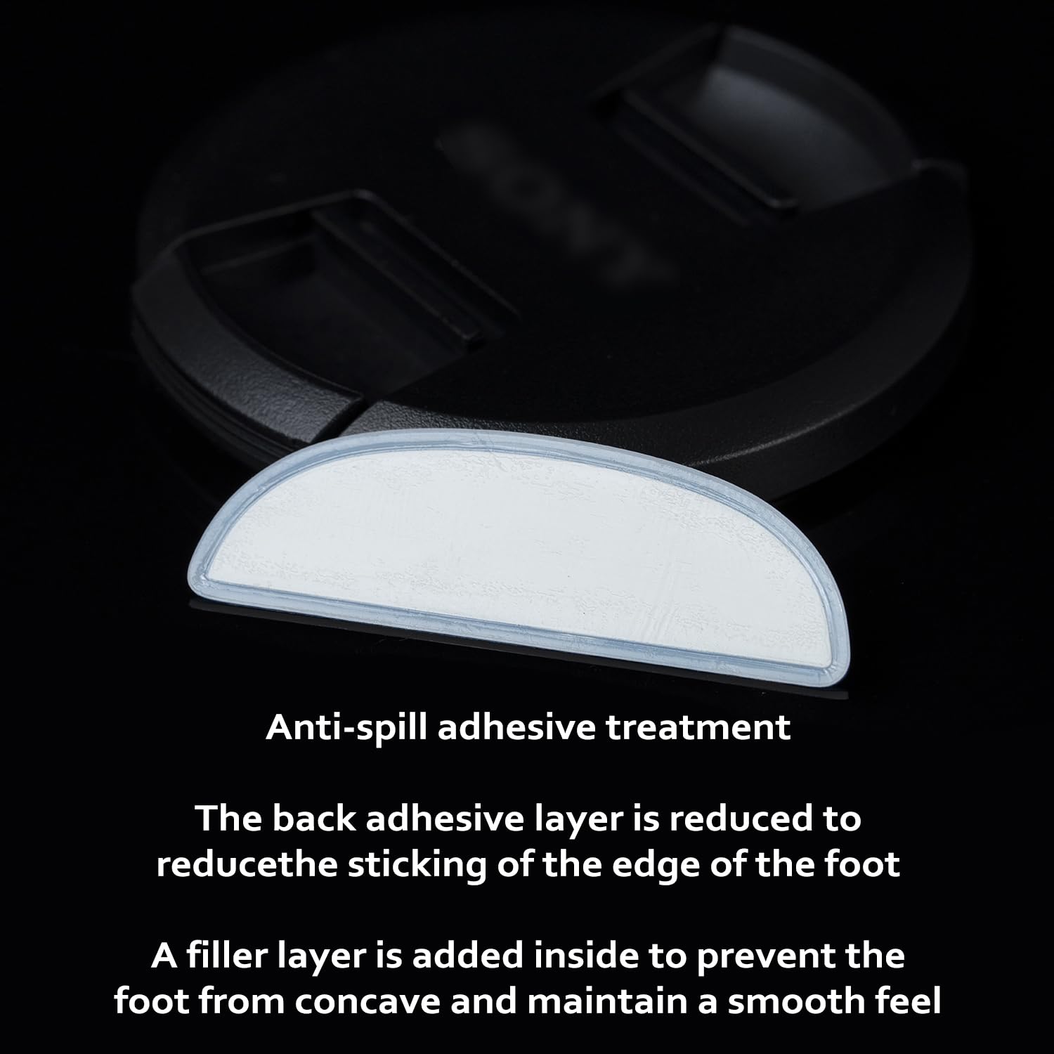 Premium Mouse Rounded Curved Feet Skates for Esports Gaming - Smooth Gliding Arc Edge Design (2 Sets) - Perfect for FPS, MOBA & Competitive Gaming