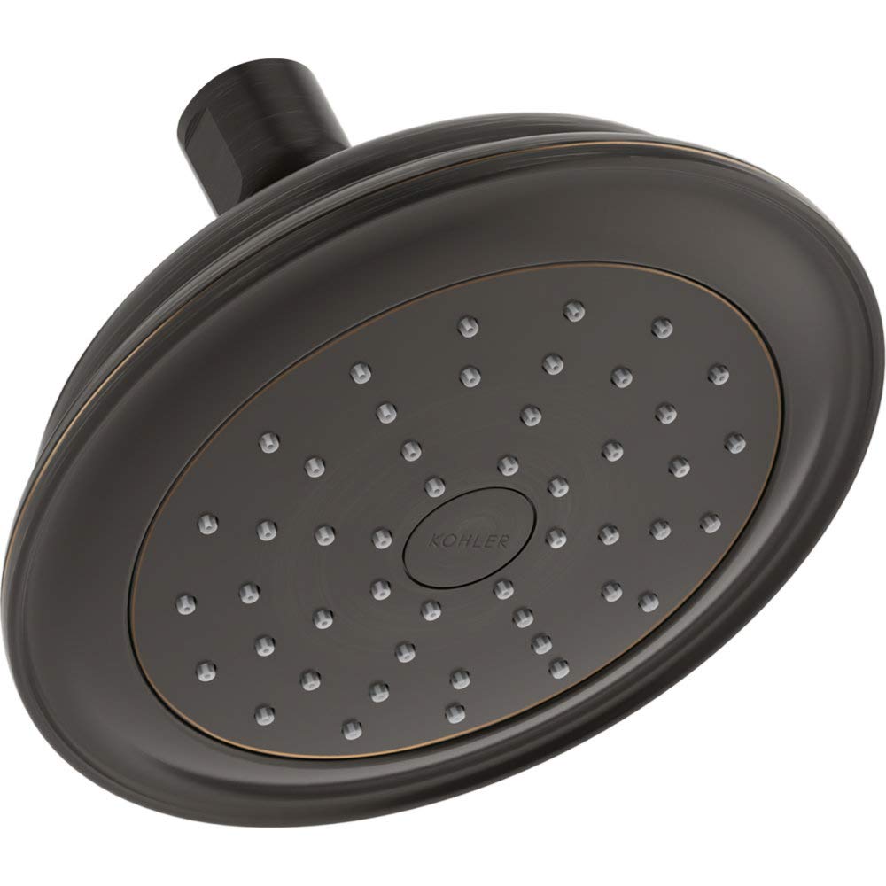 Kohler 72774-G-2BZ Artifacts Showerhead in Oil-Rubbed Bronze Finish - High Pressure Rainfall Shower Head for Luxurious Bathroom Upgrade