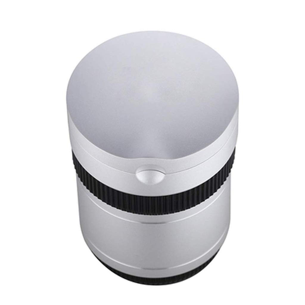 WSZJJ Portable Car Ashtray with LED Light - Smokeless Cigarette Ashtray Cup Holder for Car, Silver - Ideal for Road Trips, Commutes, and Outdoor Adventures
