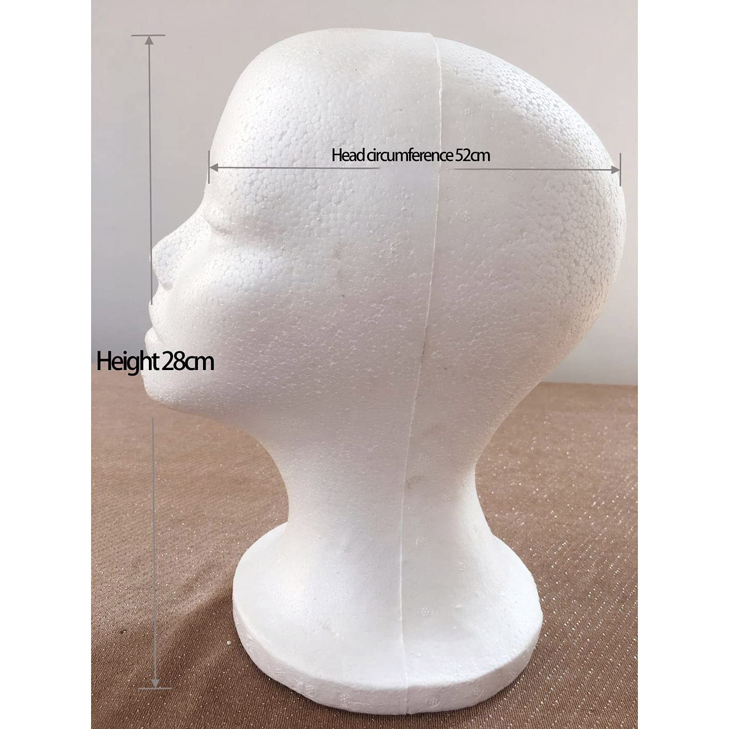 Eduuyvee Foam Mannequin Head for Display - Sunglasses, Eyeglasses, Hats, Caps & Headphones Holder - Perfect for Retail Stores, Boutiques & Fashion Displays