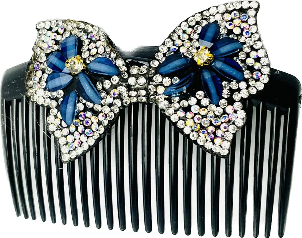 APSAMBR - 2 Pcs Rhinestone Pearl Hair Combs for Women, Decorative Side Combs Hair Accessories for Wedding, Birthday & Special Occasions | Elegant Hair Clips Gift for Girls & Brides