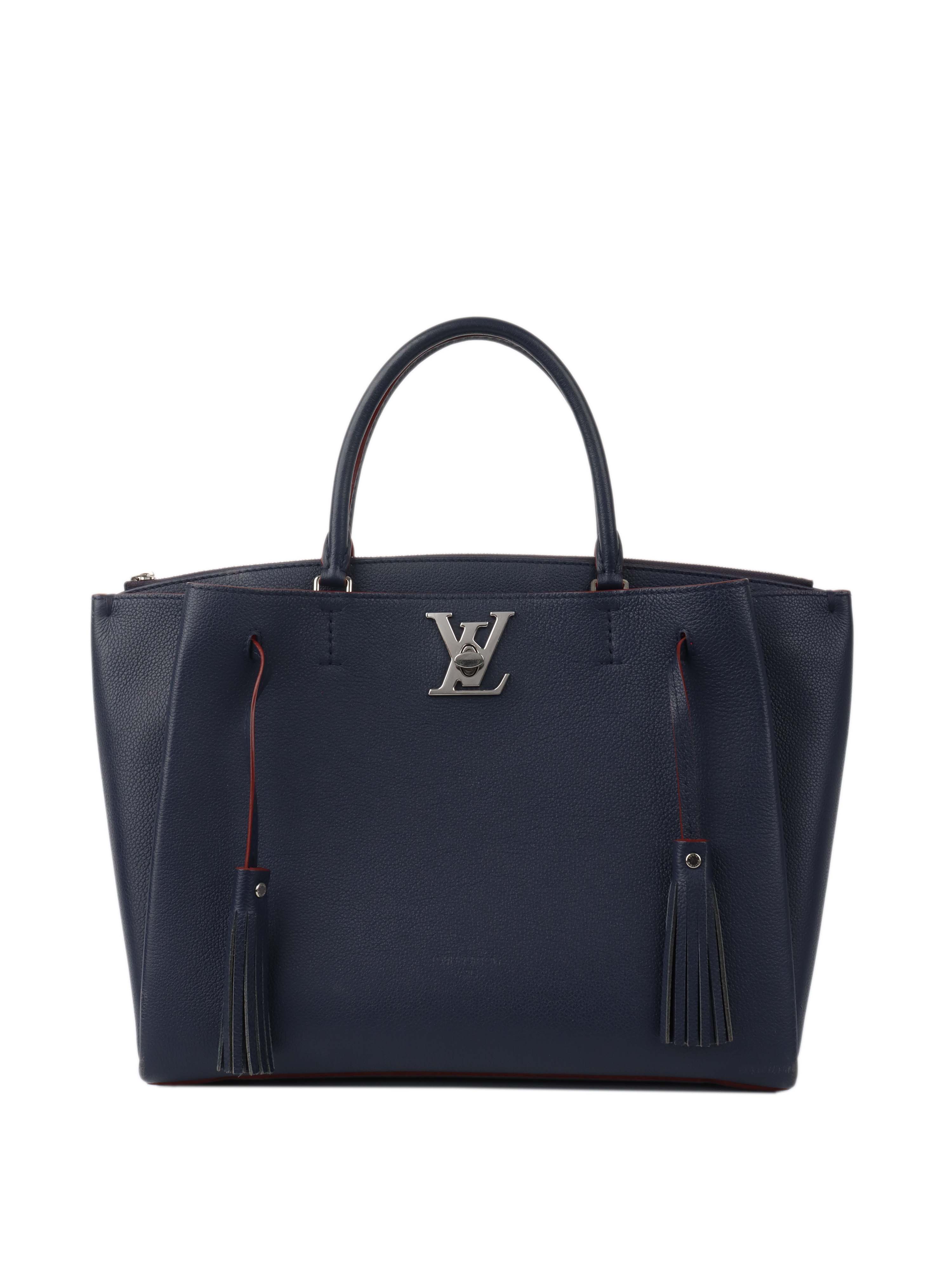 Authentic Louis Vuitton Locke Navy Crossbody Bag - Luxury Designer Handbag for Women | Perfect for Travel, Work & Evening Events