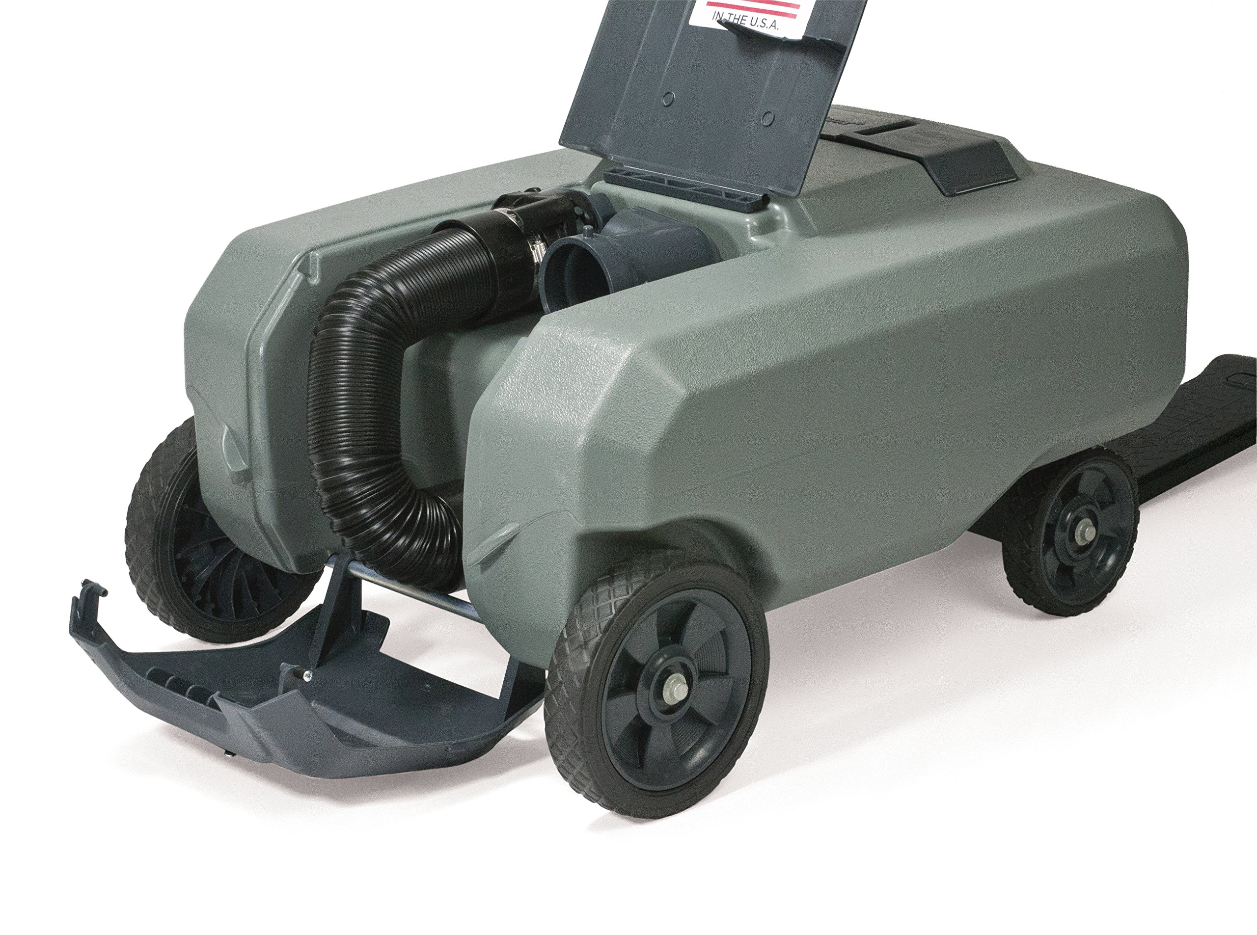 LX Portable RV Waste Tote Tank with 4 Wheels - 18 Gallon Capacity - Heavy Duty Waste Water Storage - Ideal for Camping, RV Trips & Outdoor Adventures - Thetford 40517